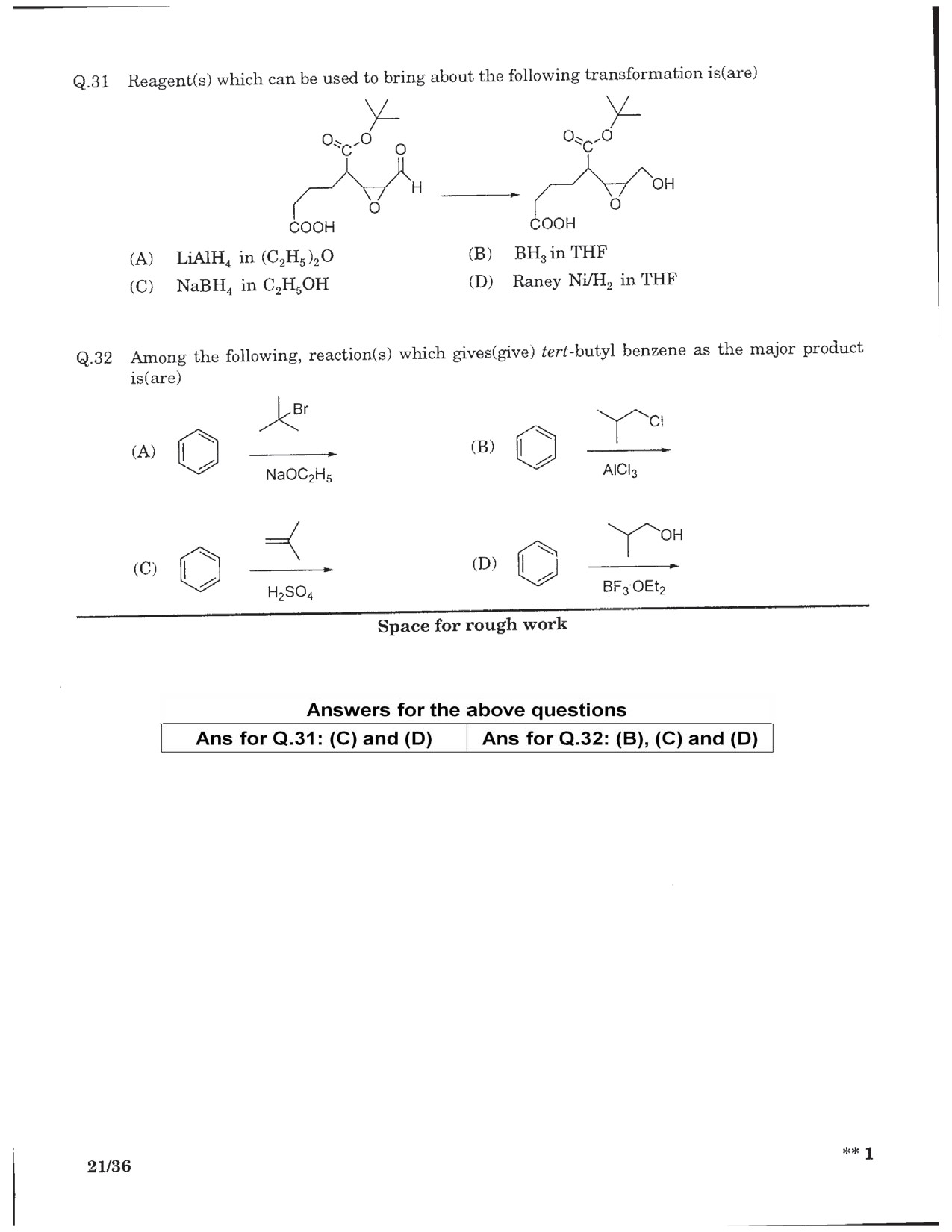 JEE Advanced Exam Question Paper 2016 Paper 2 Chemistry 6