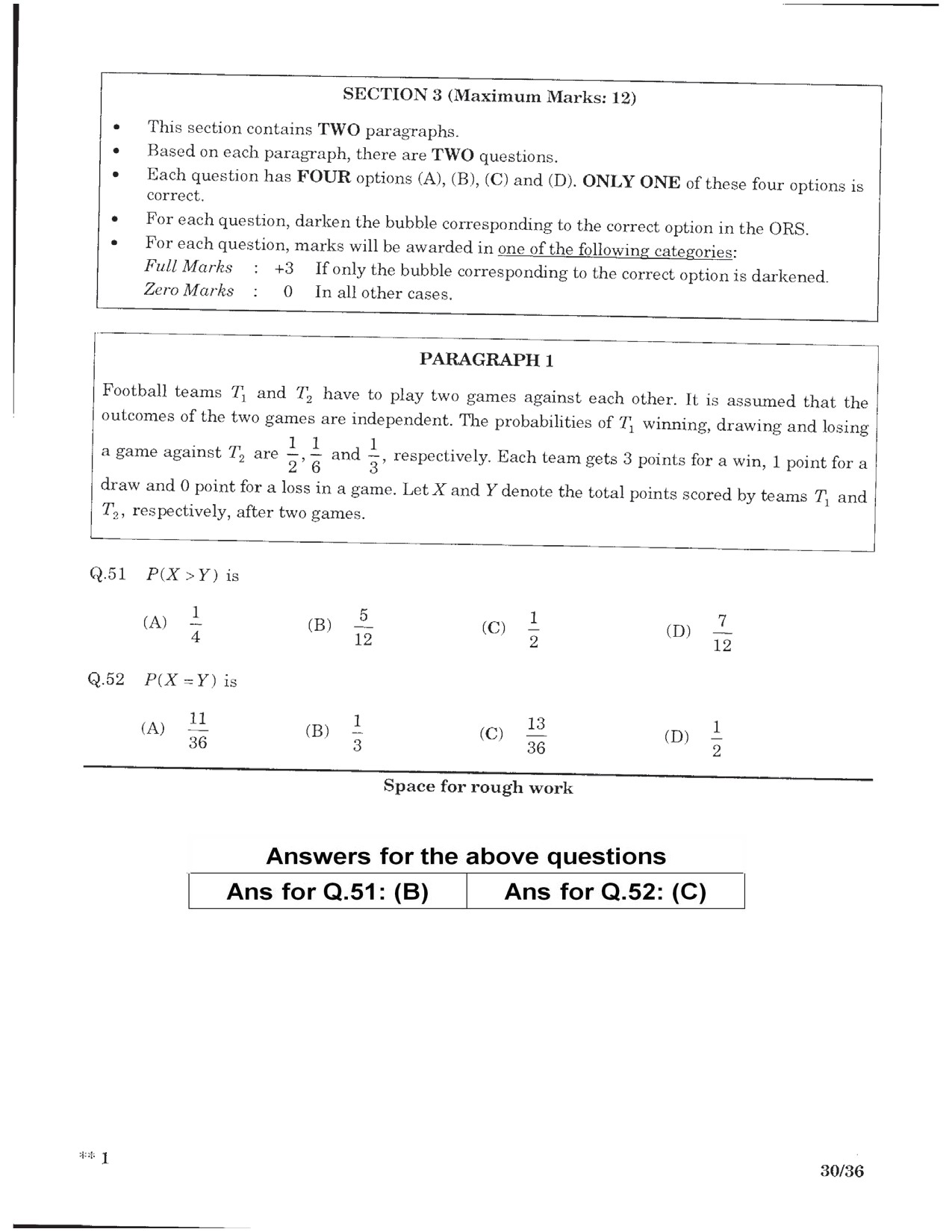 JEE Advanced Exam Question Paper 2016 Paper 2 Mathematics 7