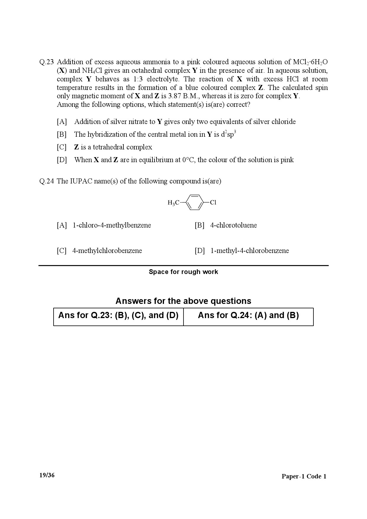 JEE Advanced Exam Question Paper 2017 Paper 1 Chemistry 4