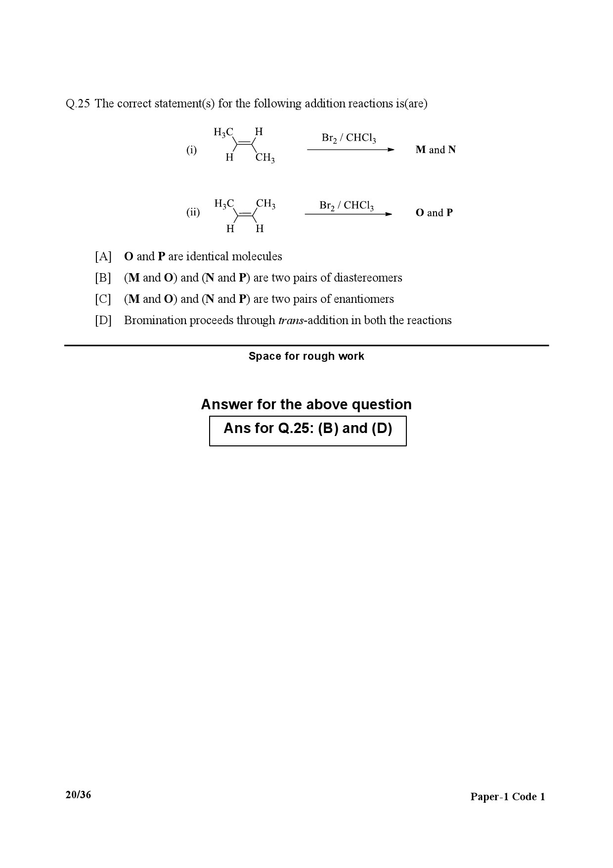 JEE Advanced Exam Question Paper 2017 Paper 1 Chemistry 5