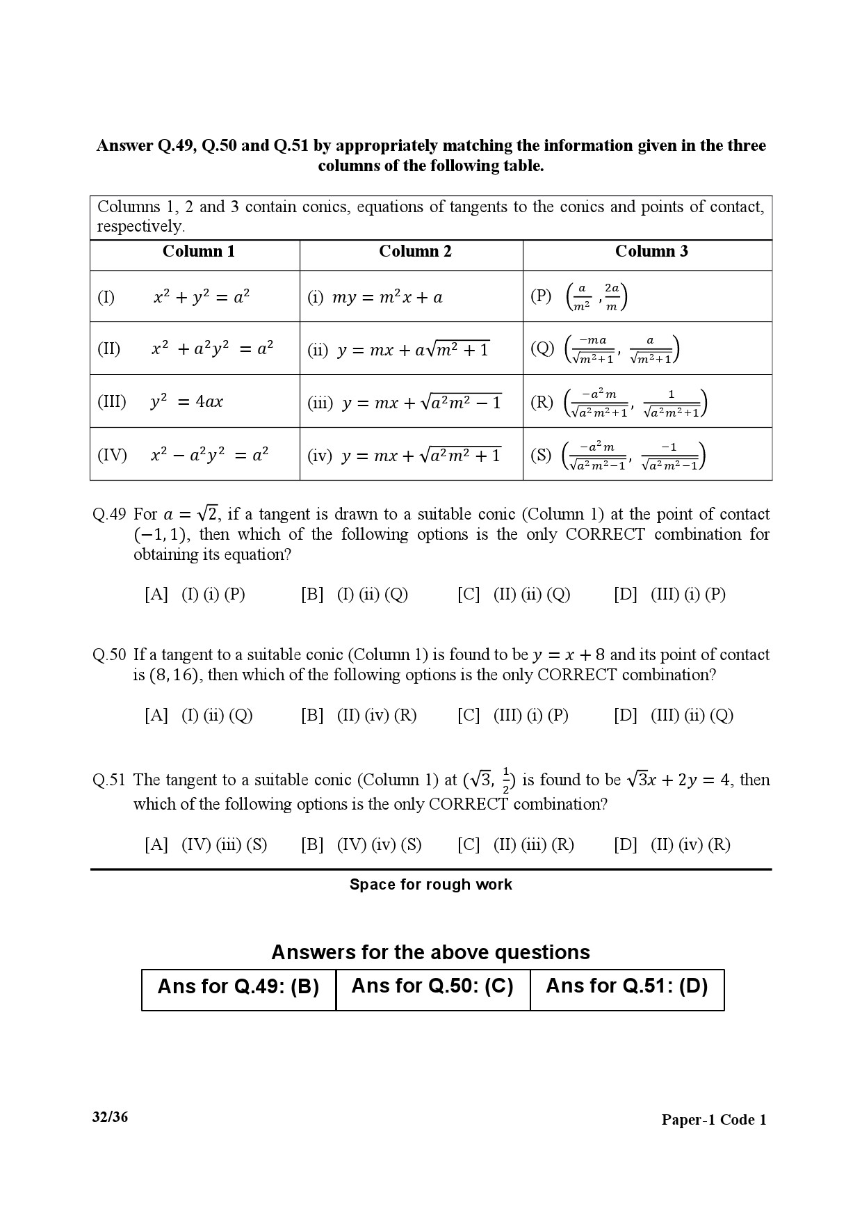JEE Advanced Exam Question Paper 2017 Paper 1 Mathematics 7