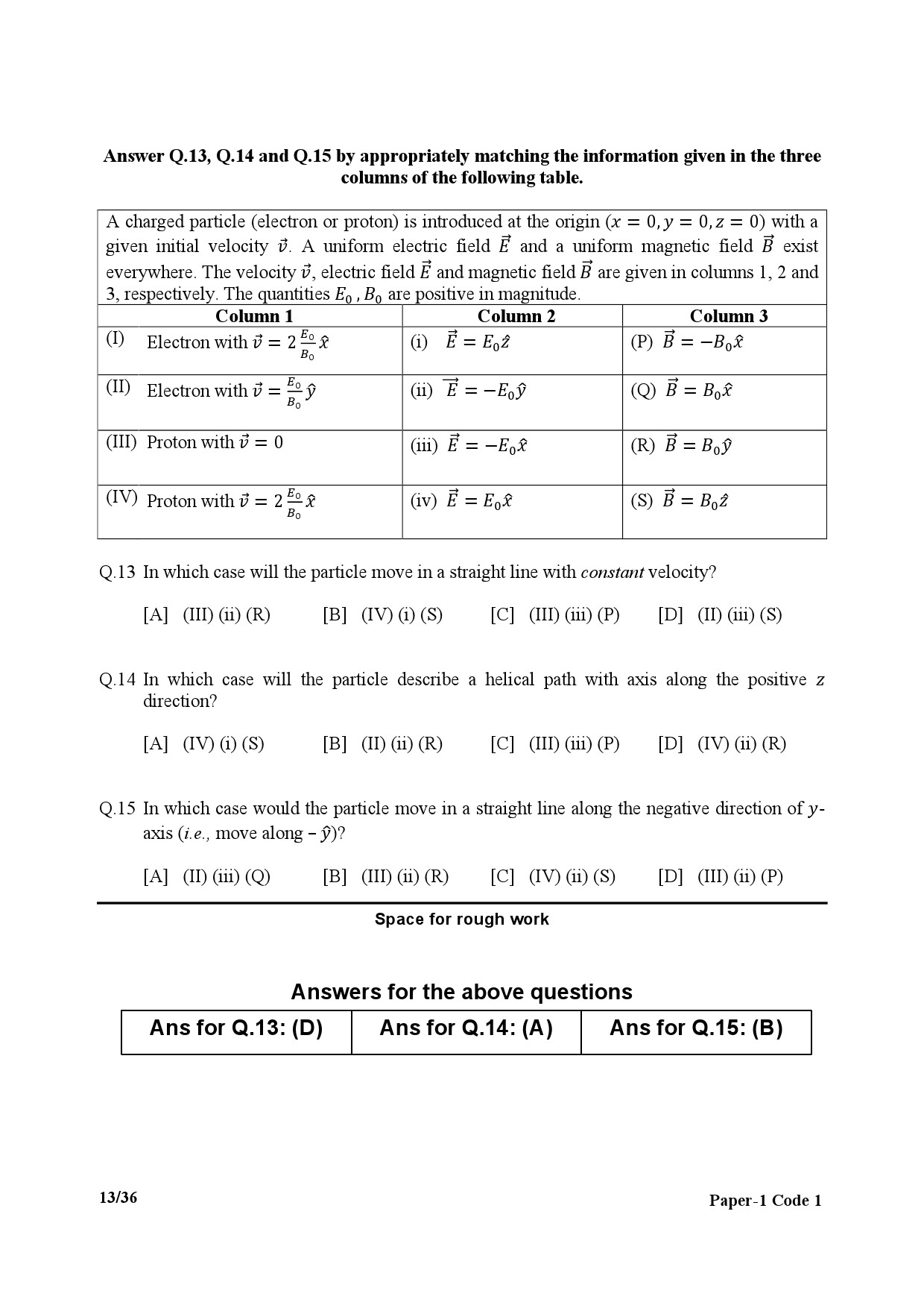 JEE Advanced Exam Question Paper 2017 Paper 1 Physics 11