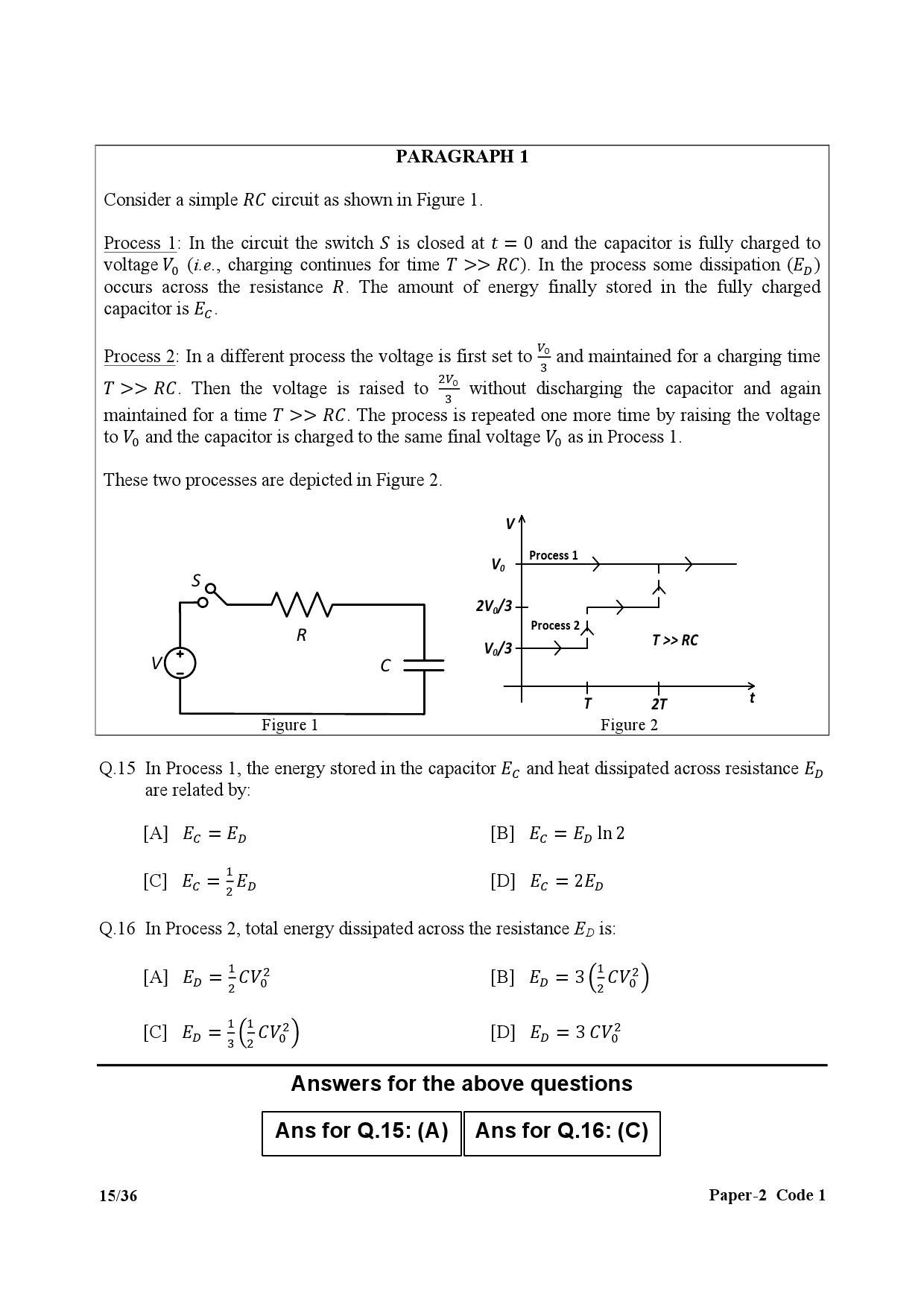 JEE Advanced Exam Question Paper 2017 Paper 2 Physics 13