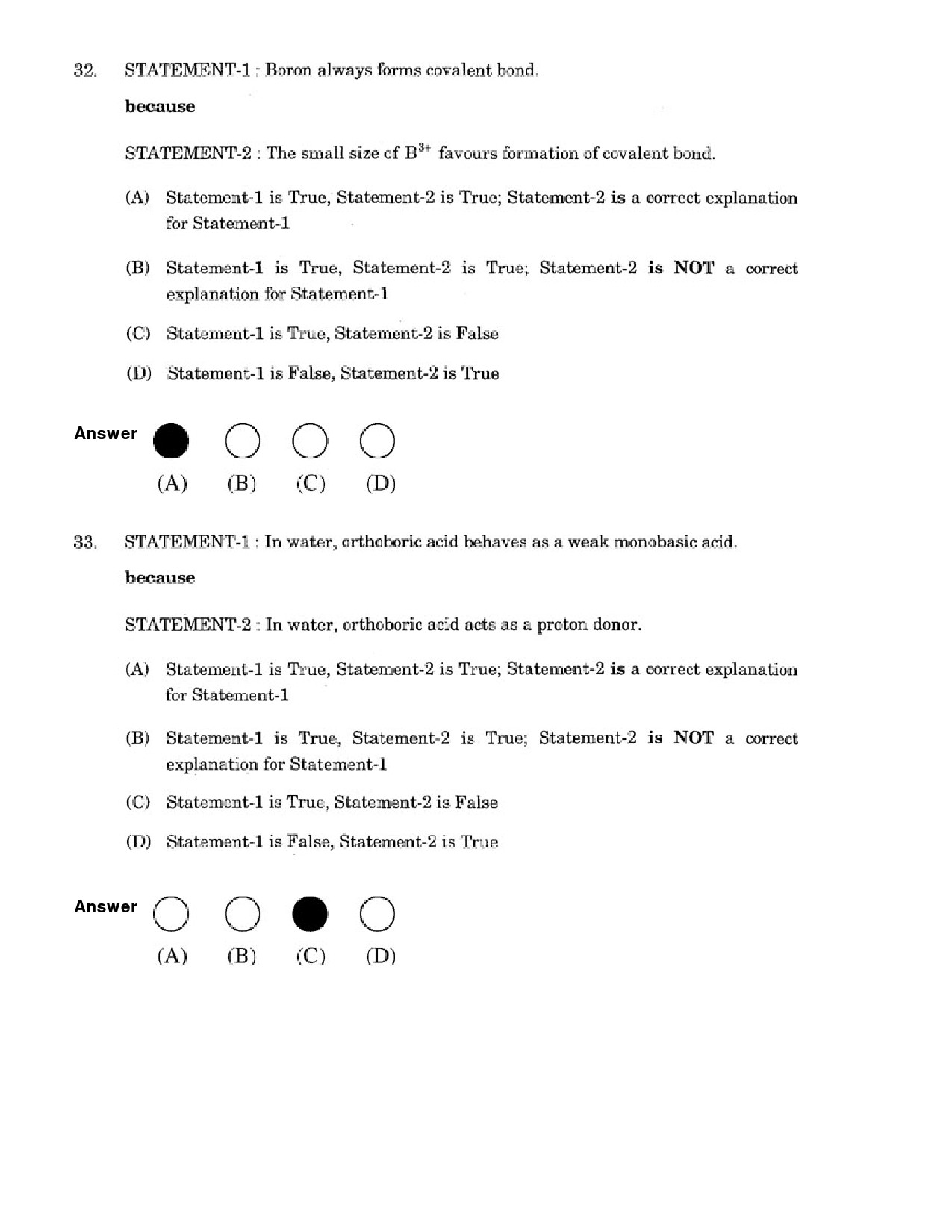 JEE Exam Question Paper 2007 Paper 1 14