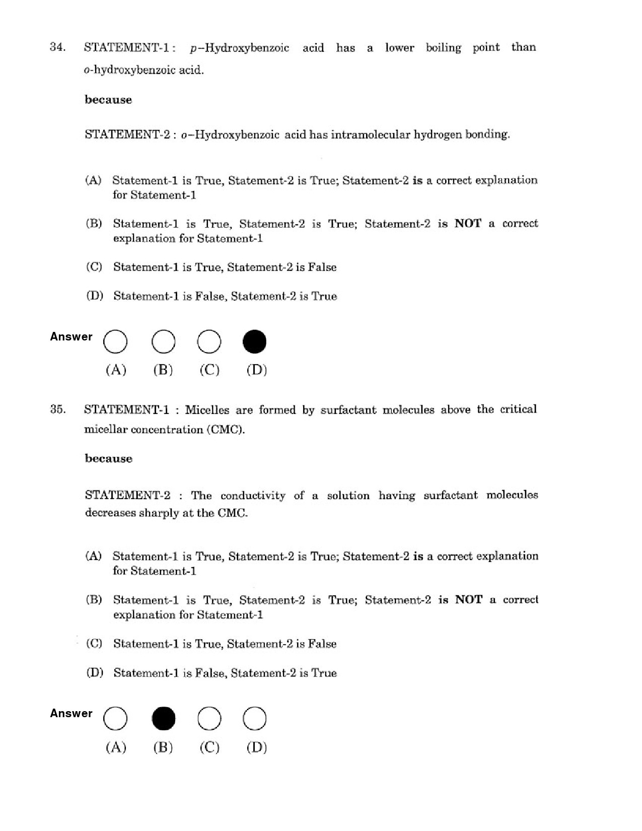 JEE Exam Question Paper 2007 Paper 1 15
