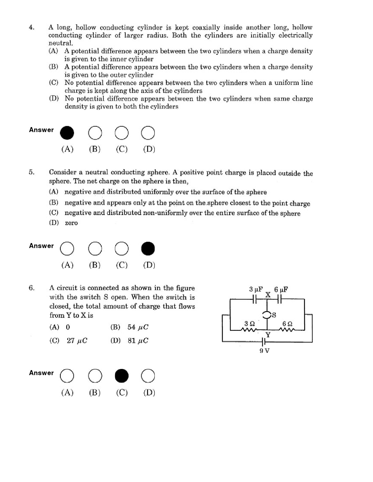 JEE Exam Question Paper 2007 Paper 1 2