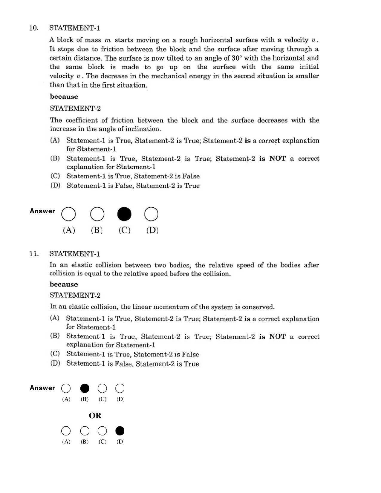 JEE Exam Question Paper 2007 Paper 1 4
