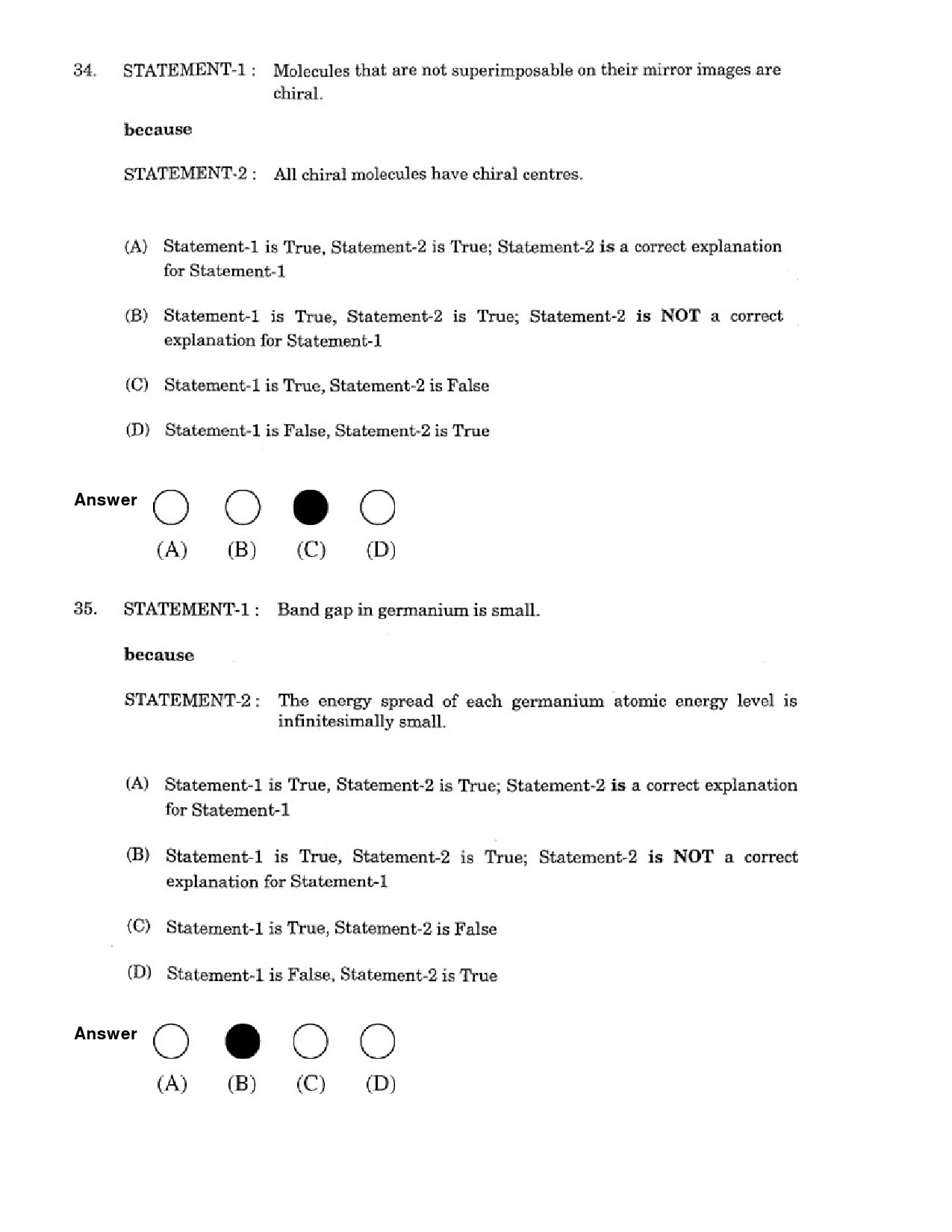 JEE Exam Question Paper 2007 Paper 2 15
