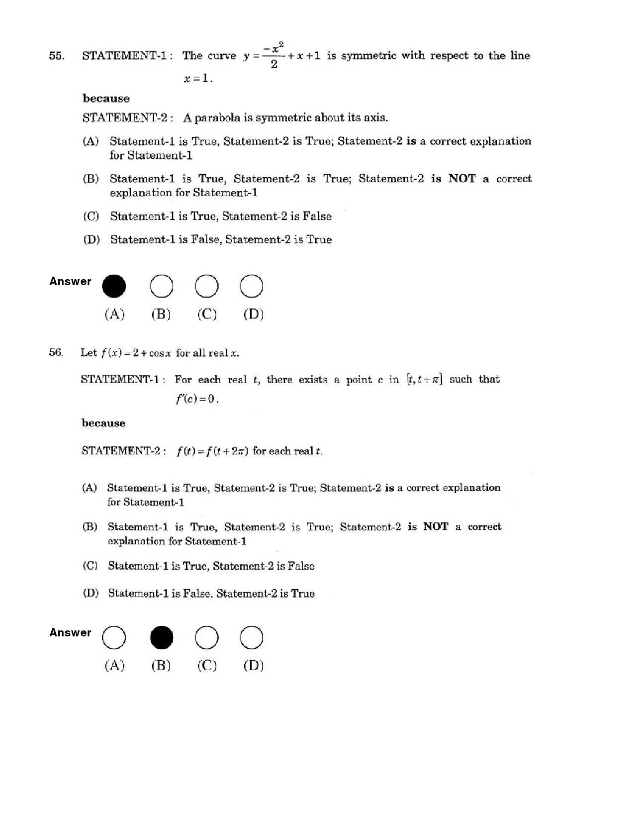 JEE Exam Question Paper 2007 Paper 2 23