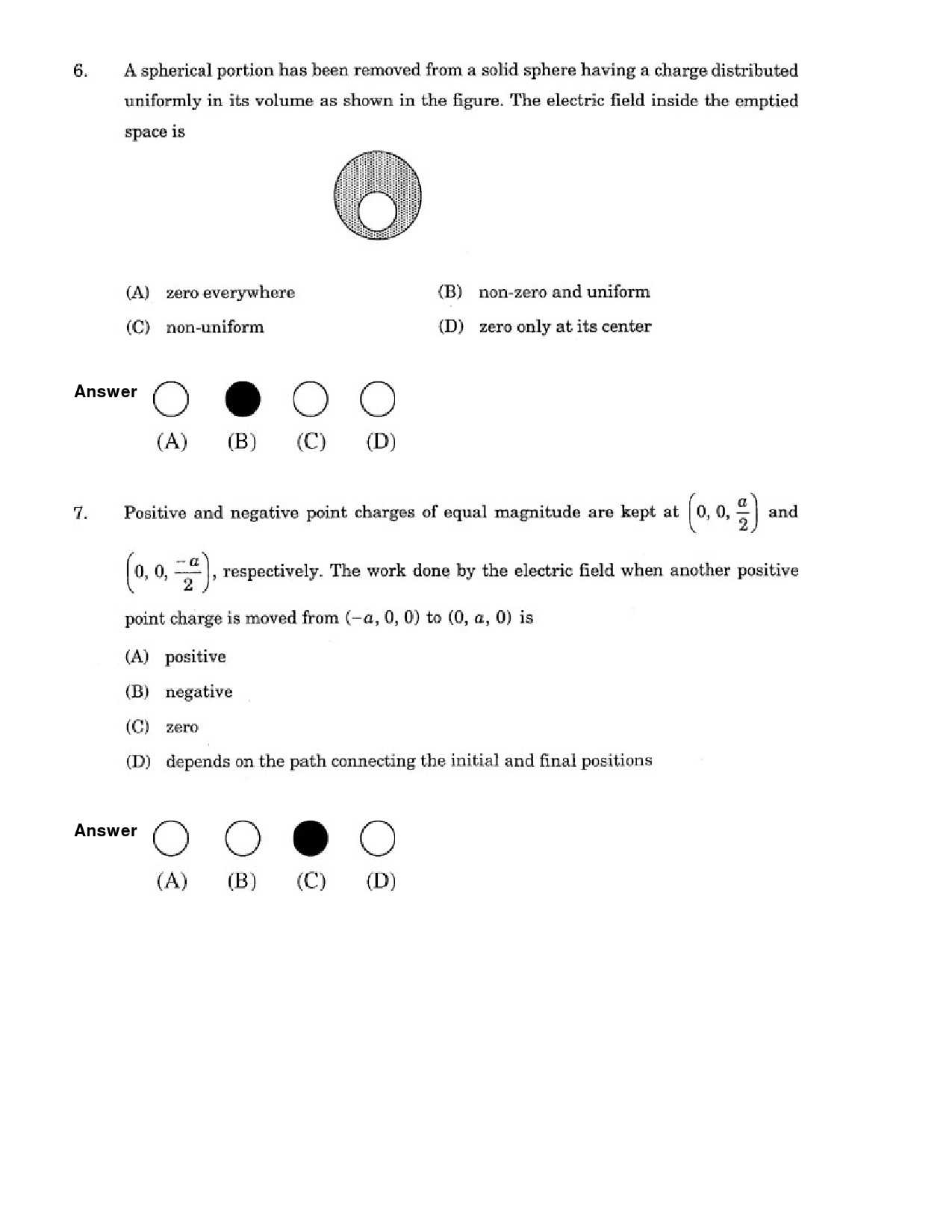 JEE Exam Question Paper 2007 Paper 2 3