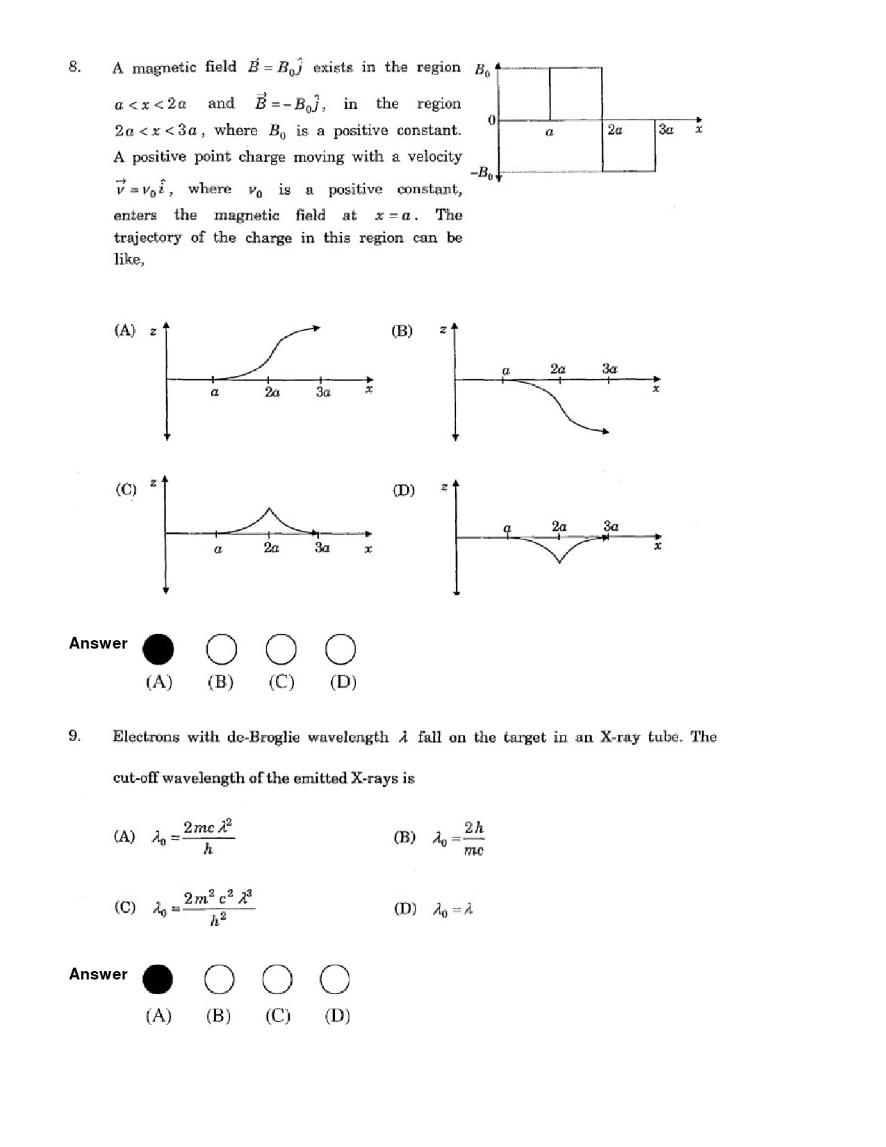 JEE Exam Question Paper 2007 Paper 2 4