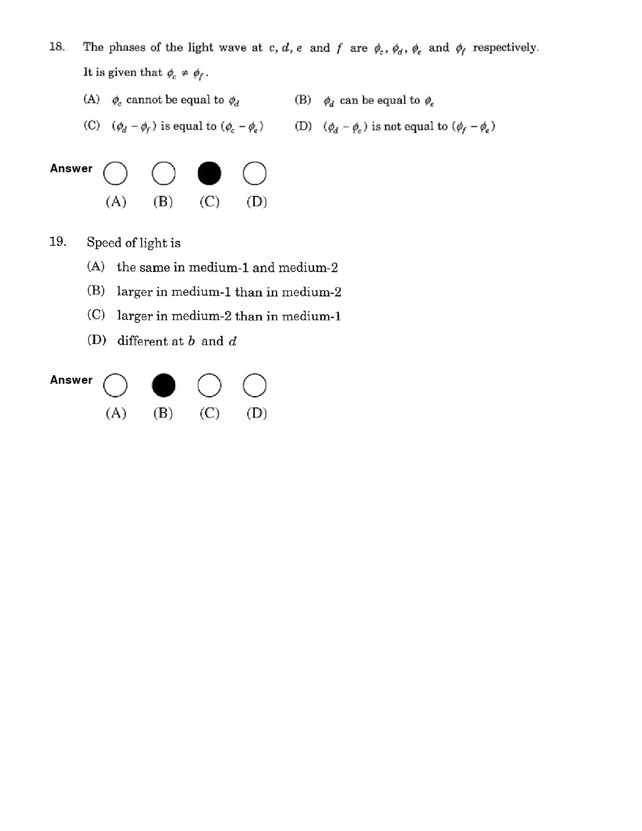 JEE Exam Question Paper 2007 Paper 2 8