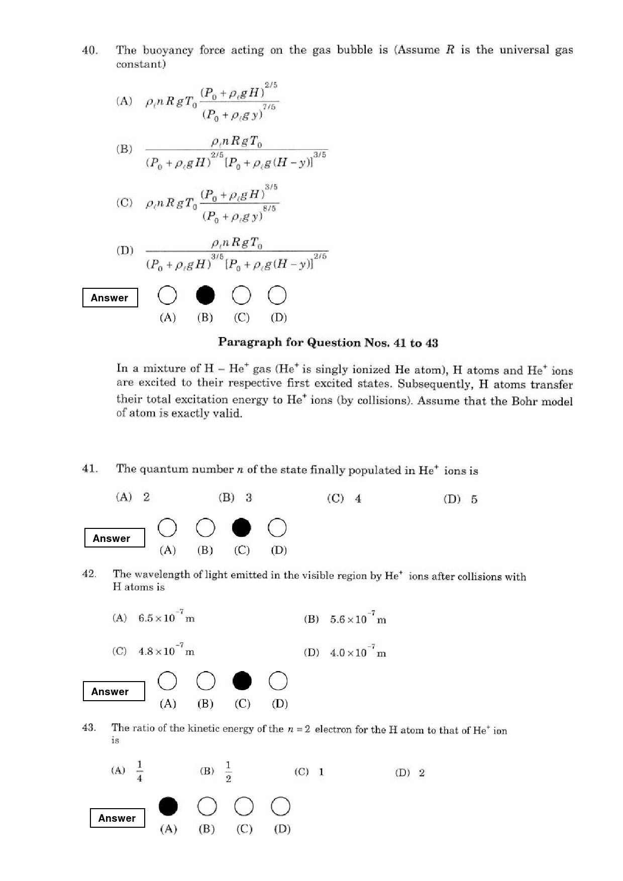 JEE Exam Question Paper 2008 Paper 1 15