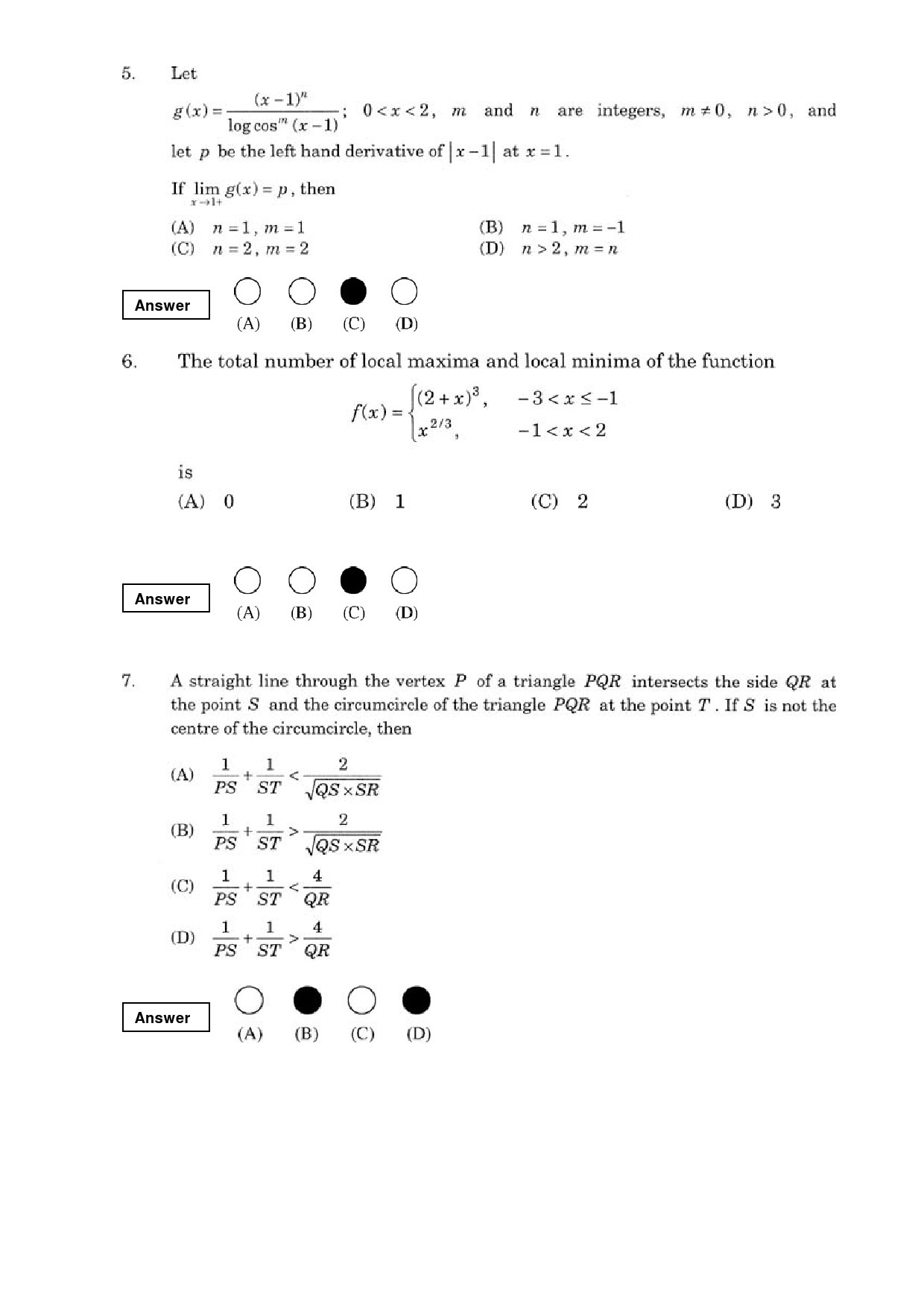 JEE Exam Question Paper 2008 Paper 1 2