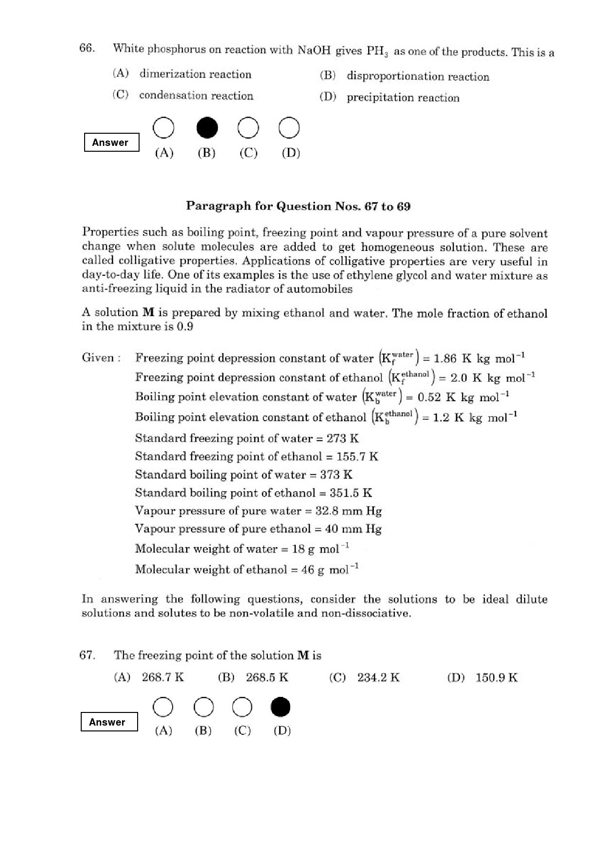 JEE Exam Question Paper 2008 Paper 1 23