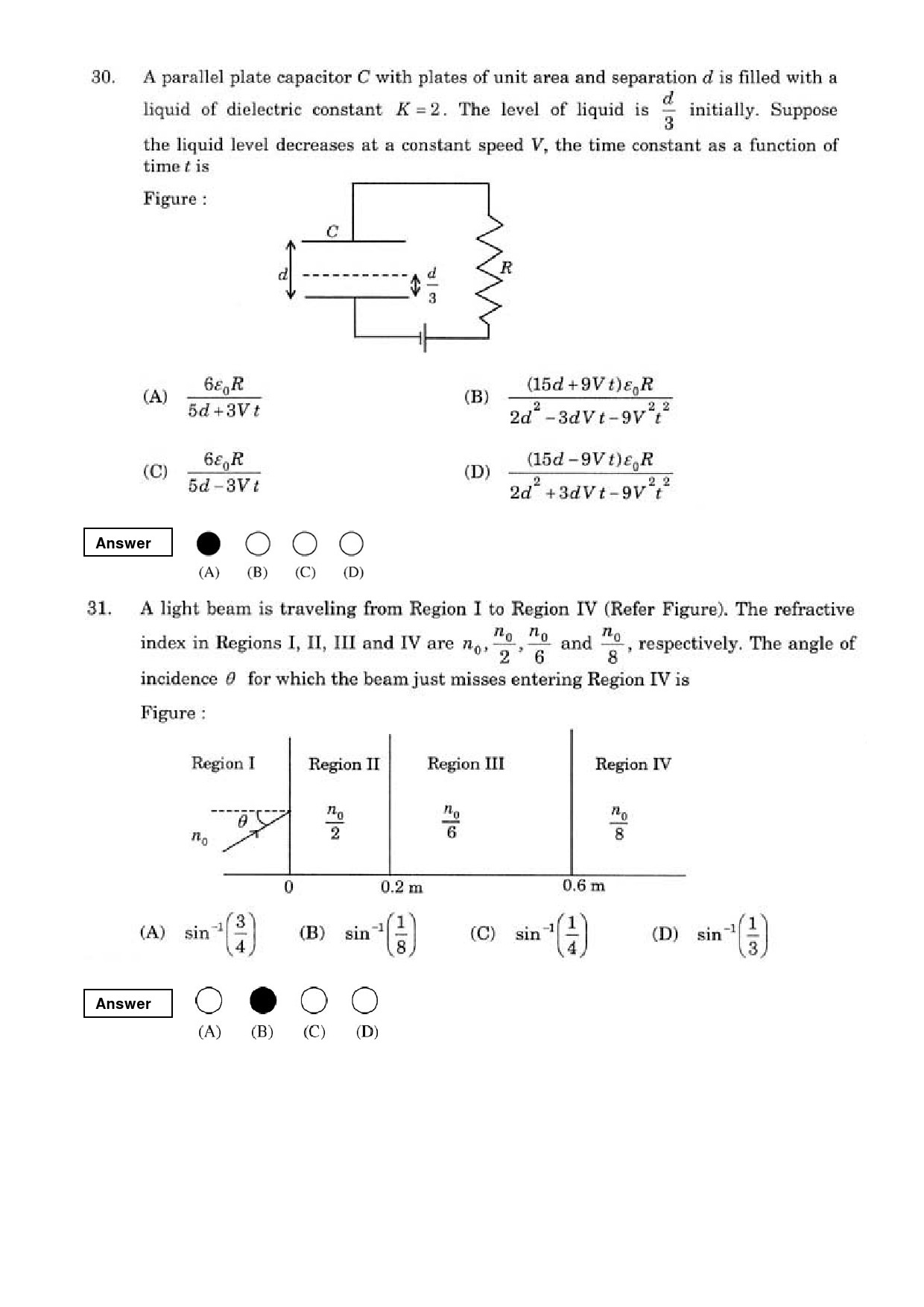 JEE Exam Question Paper 2008 Paper 2 12