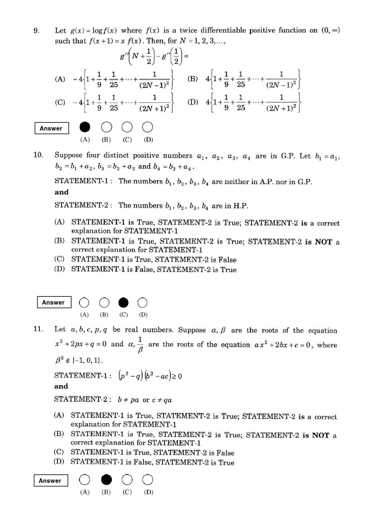 JEE Exam Question Paper 2008 Paper 2 3