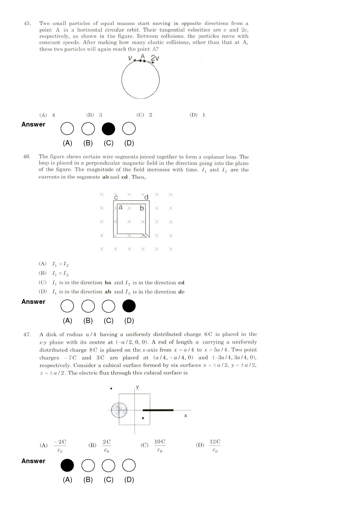 JEE Exam Question Paper 2009 Paper 1 13