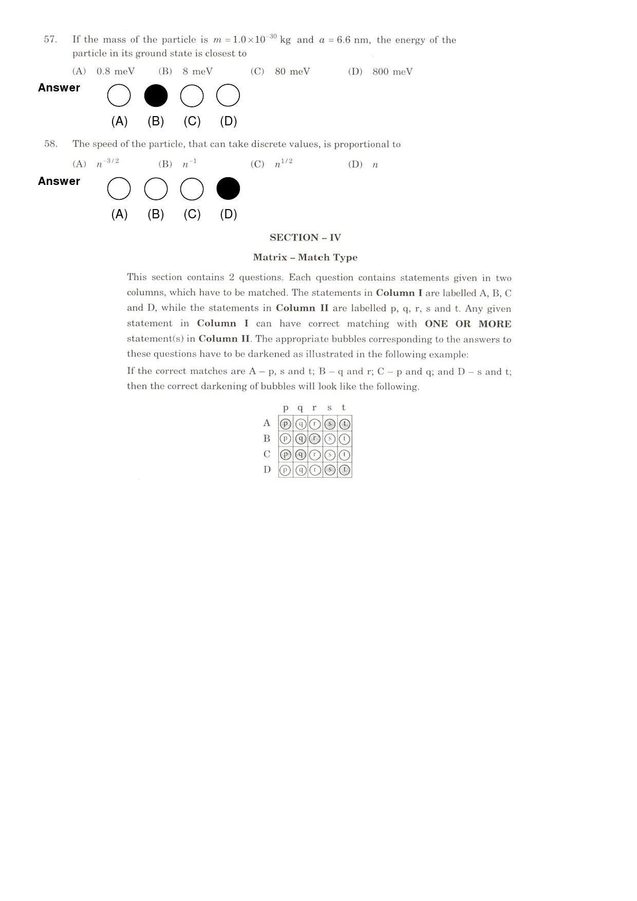 JEE Exam Question Paper 2009 Paper 1 17