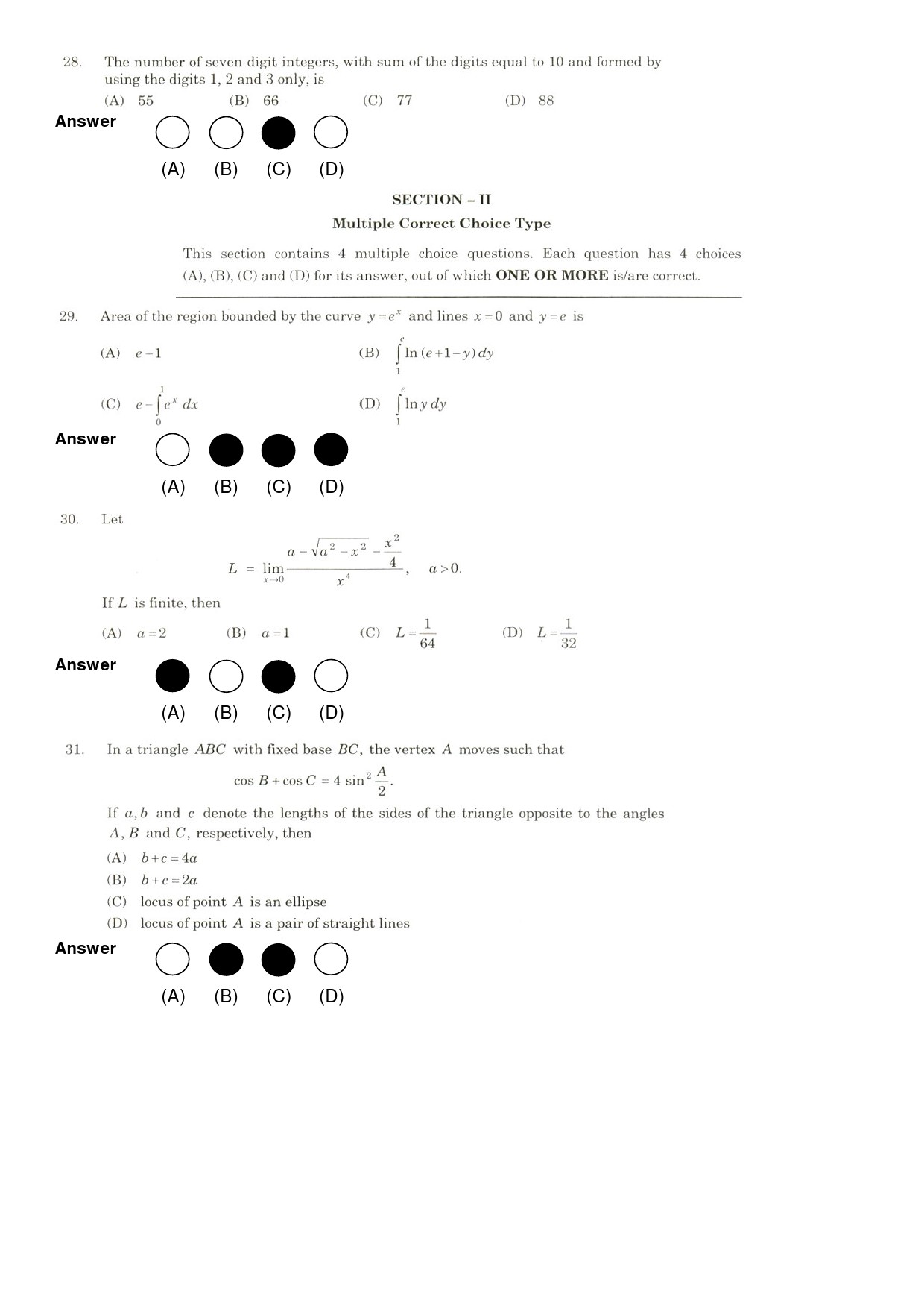 JEE Exam Question Paper 2009 Paper 1 8