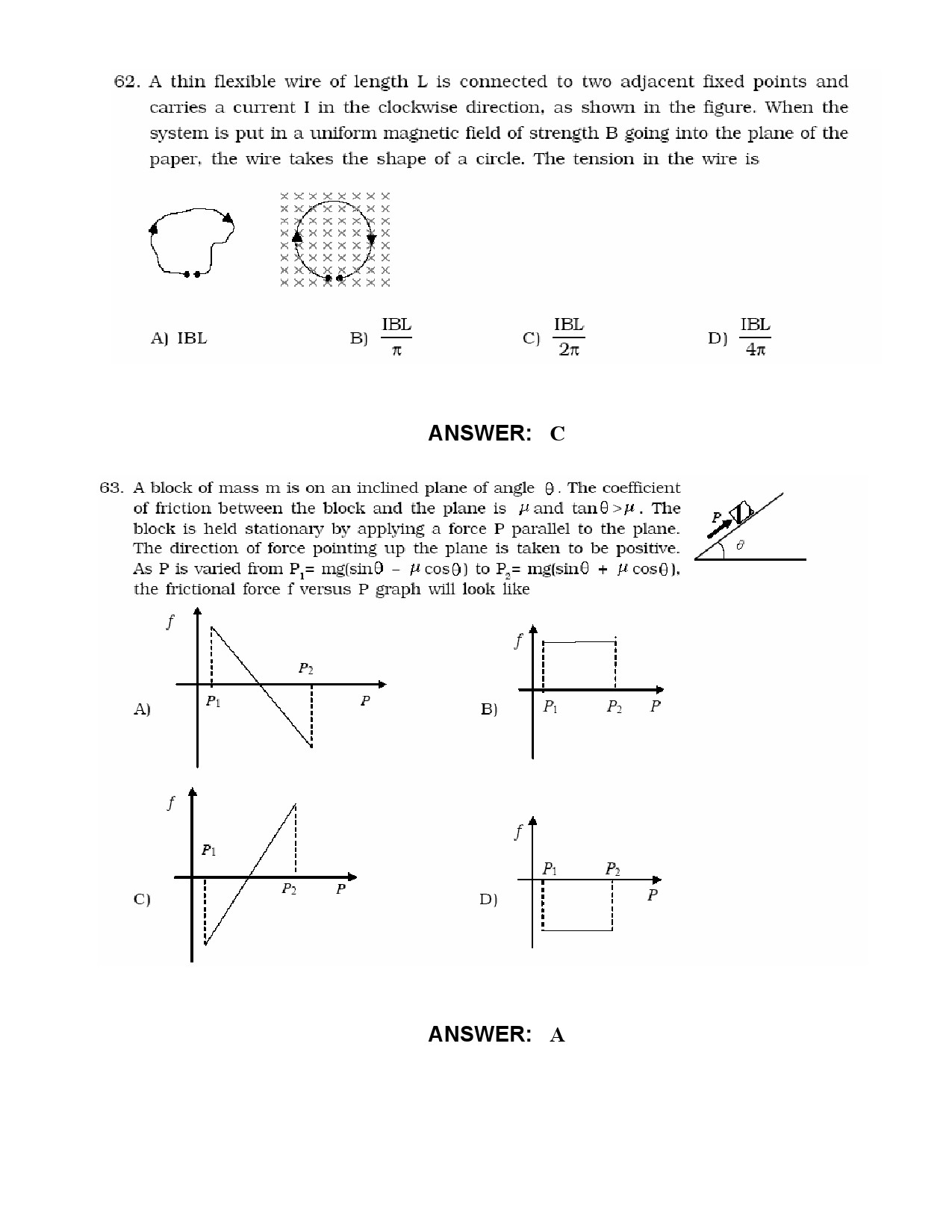 JEE Exam Question Paper 2010 Paper 1 18