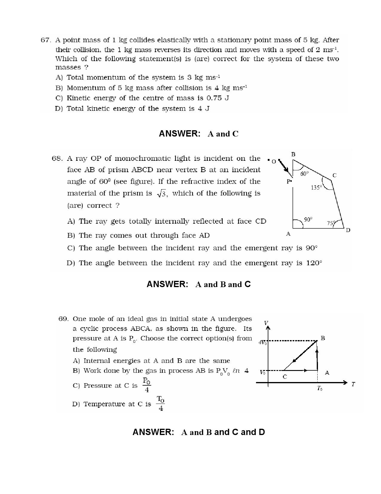 JEE Exam Question Paper 2010 Paper 1 20