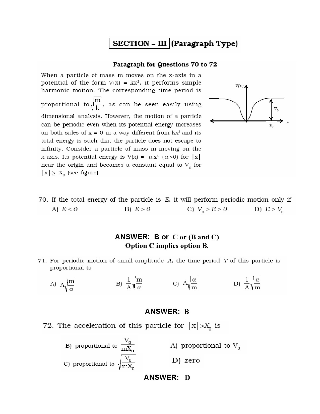 JEE Exam Question Paper 2010 Paper 1 21