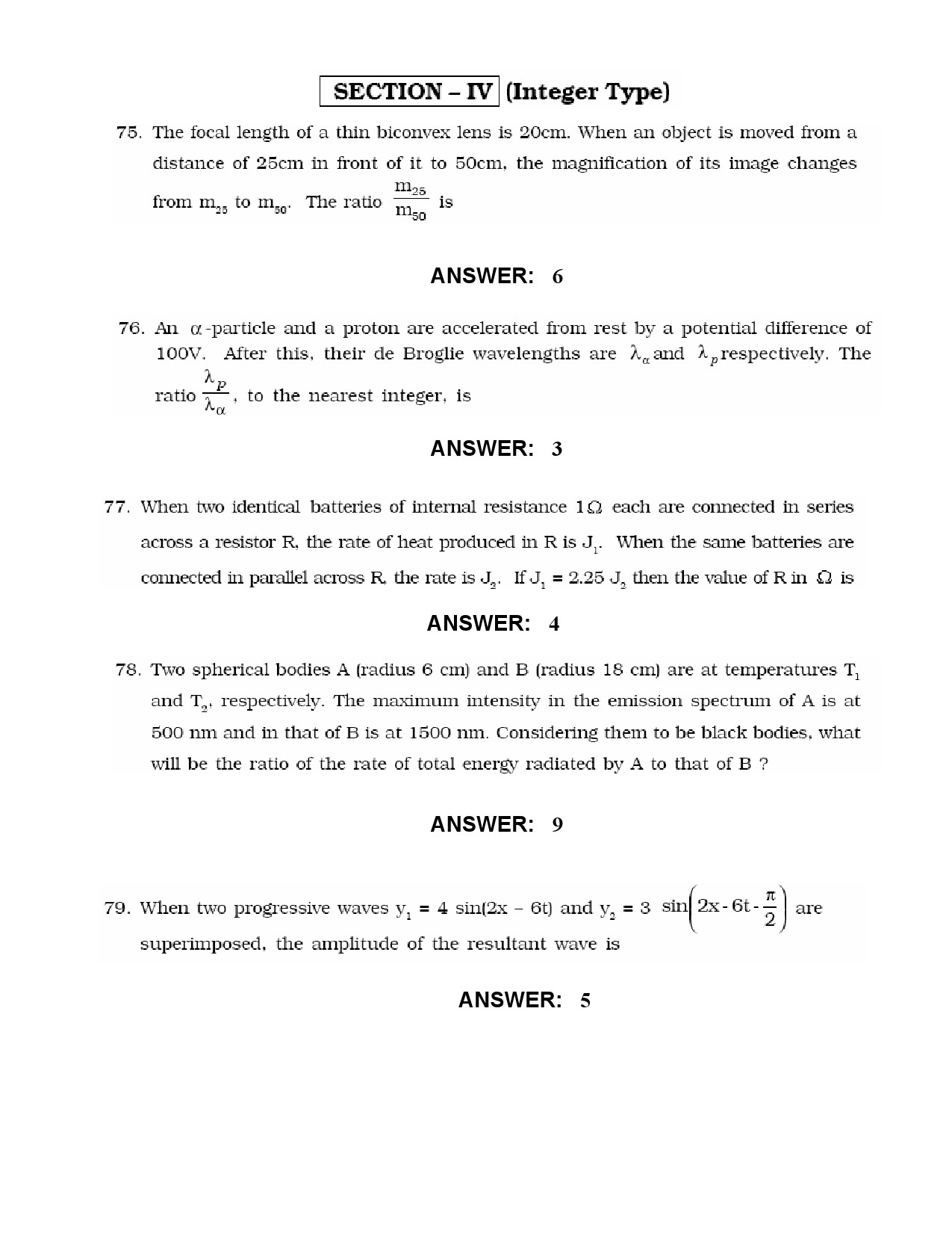 JEE Exam Question Paper 2010 Paper 1 23