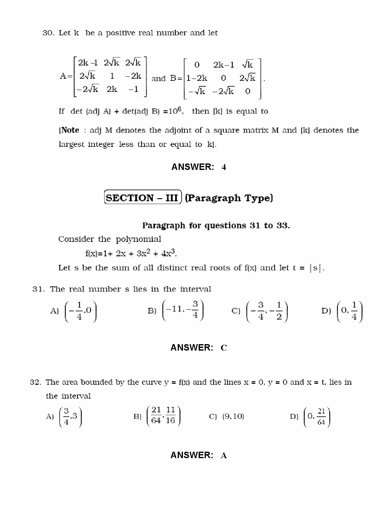 JEE Exam Question Paper 2010 Paper 2 11