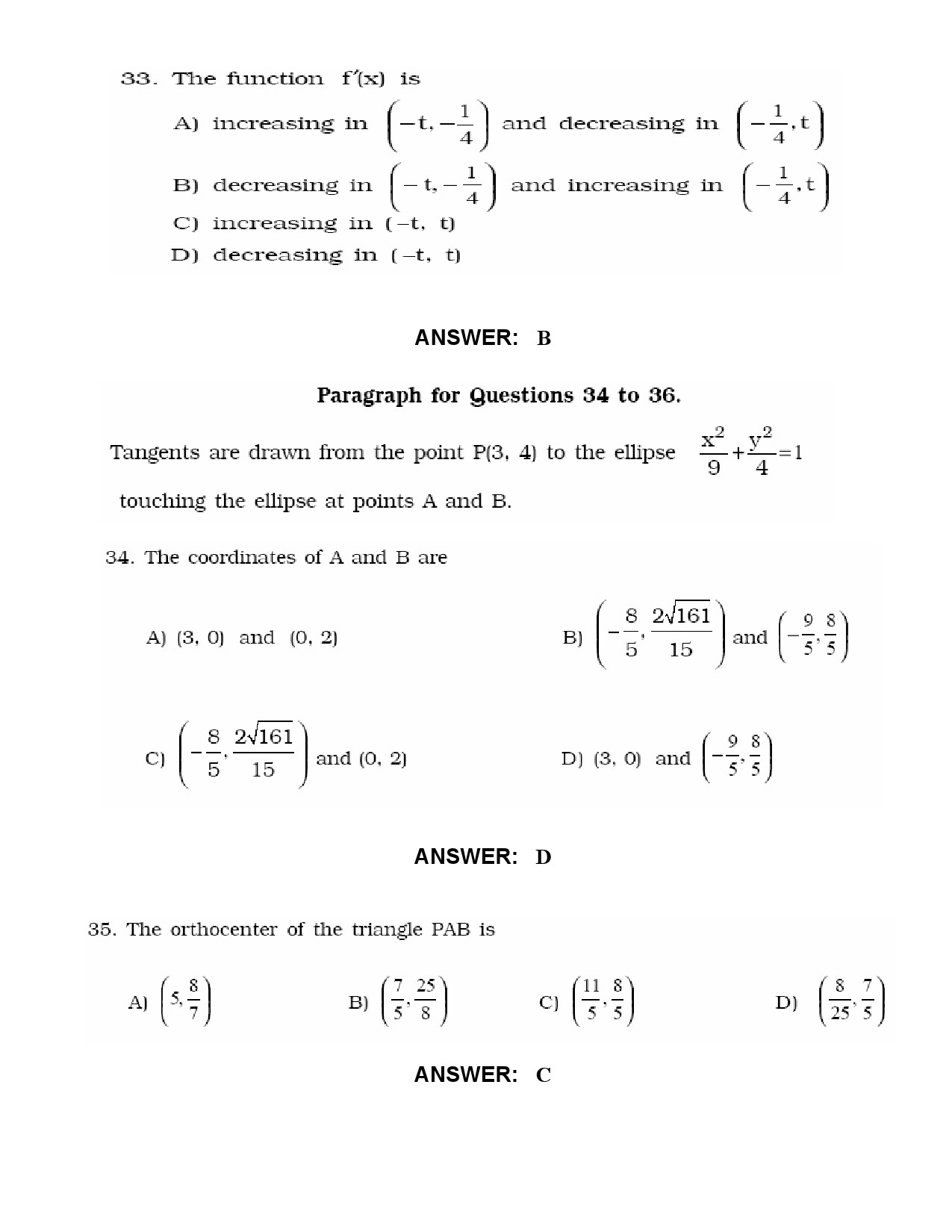 JEE Exam Question Paper 2010 Paper 2 12