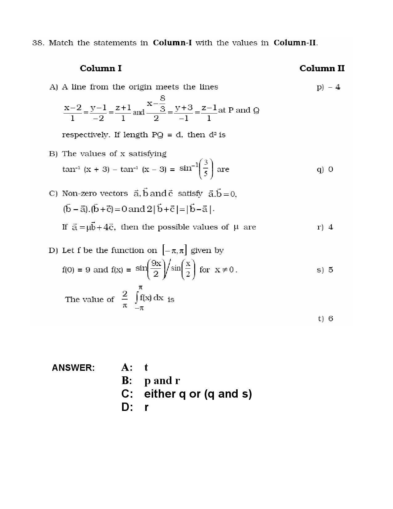 JEE Exam Question Paper 2010 Paper 2 14