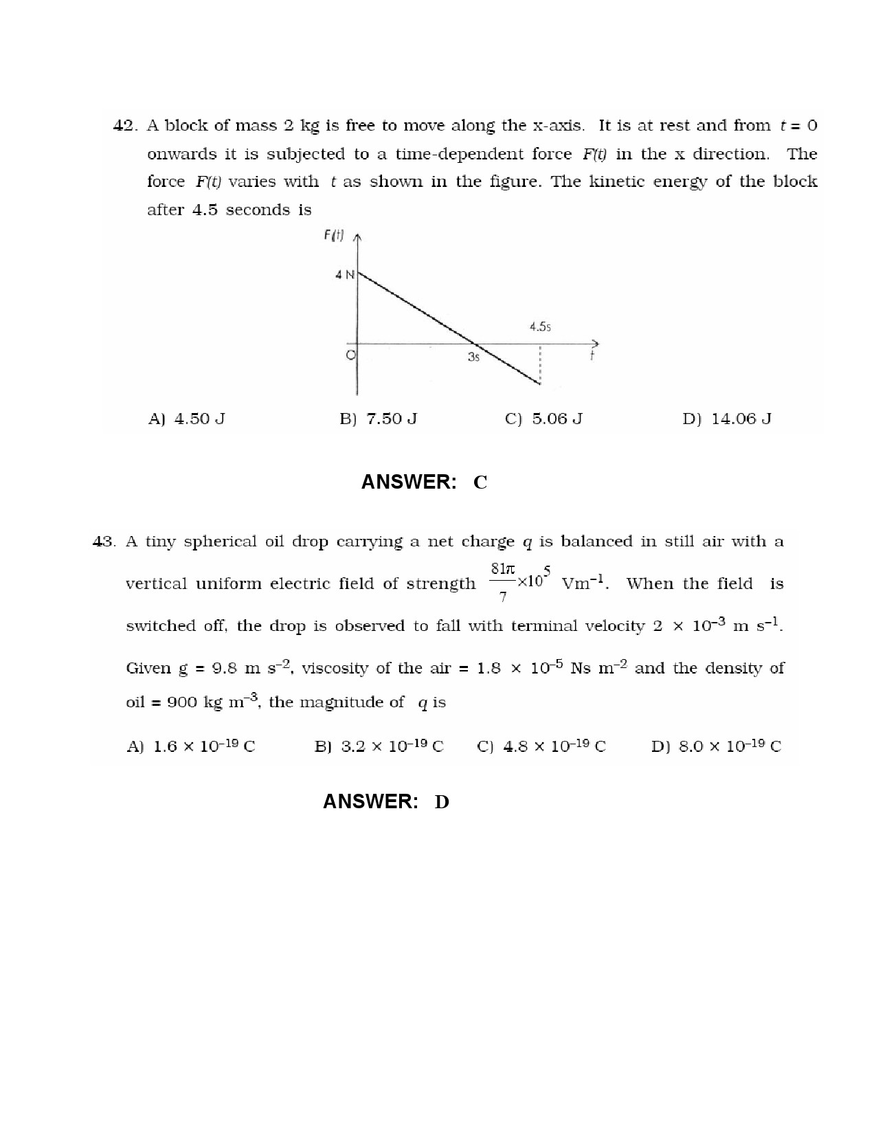 JEE Exam Question Paper 2010 Paper 2 16