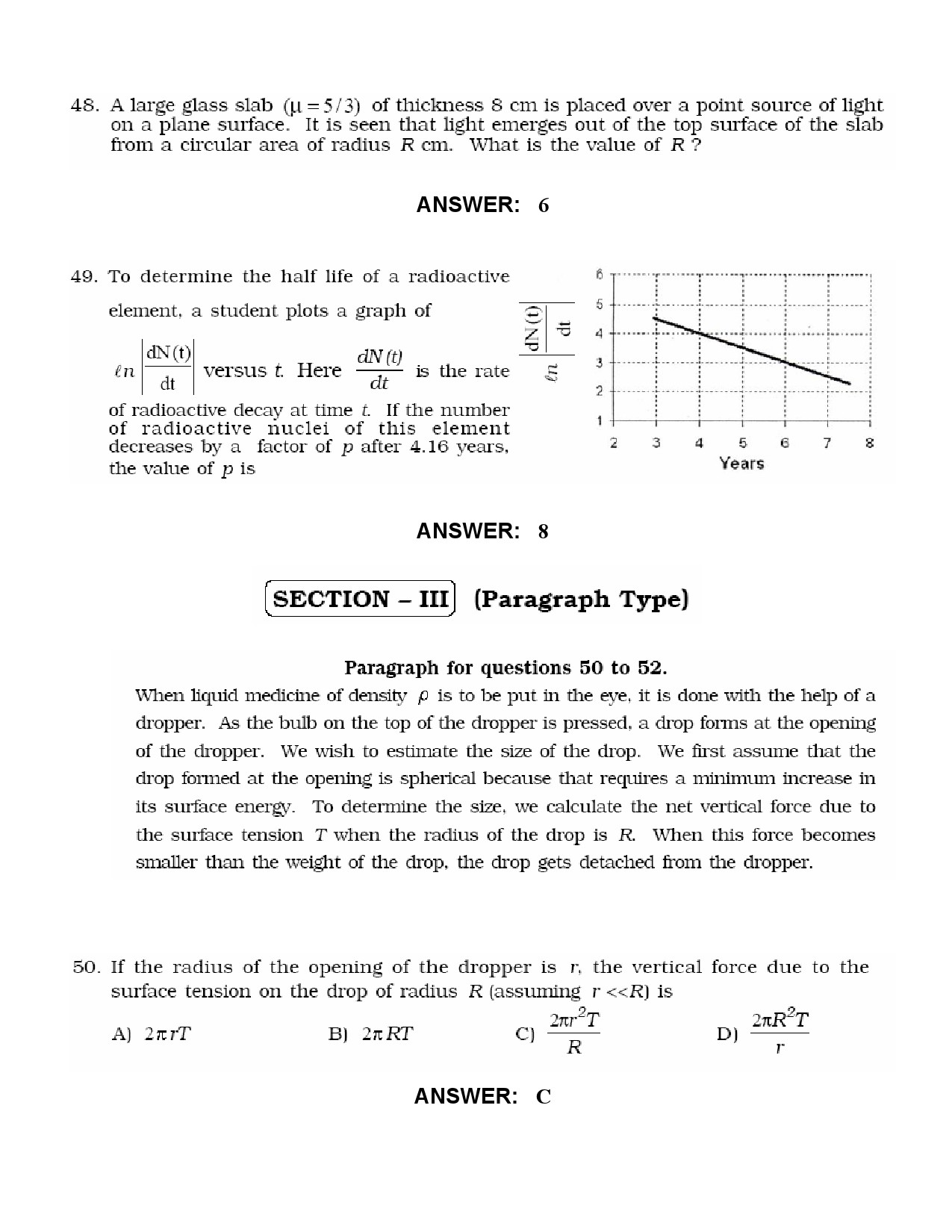 JEE Exam Question Paper 2010 Paper 2 18