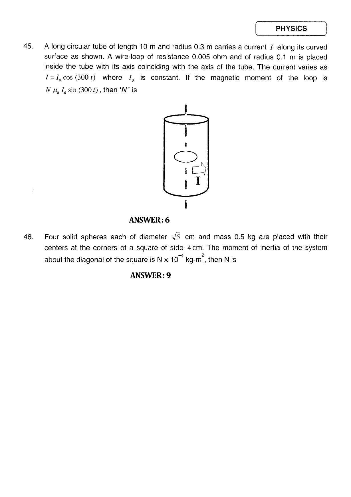 JEE Exam Question Paper 2011 Paper 1 21