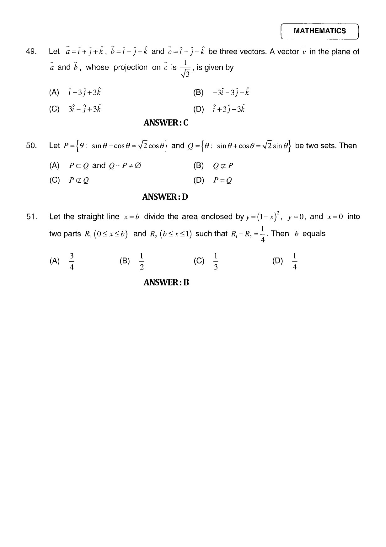 JEE Exam Question Paper 2011 Paper 1 23