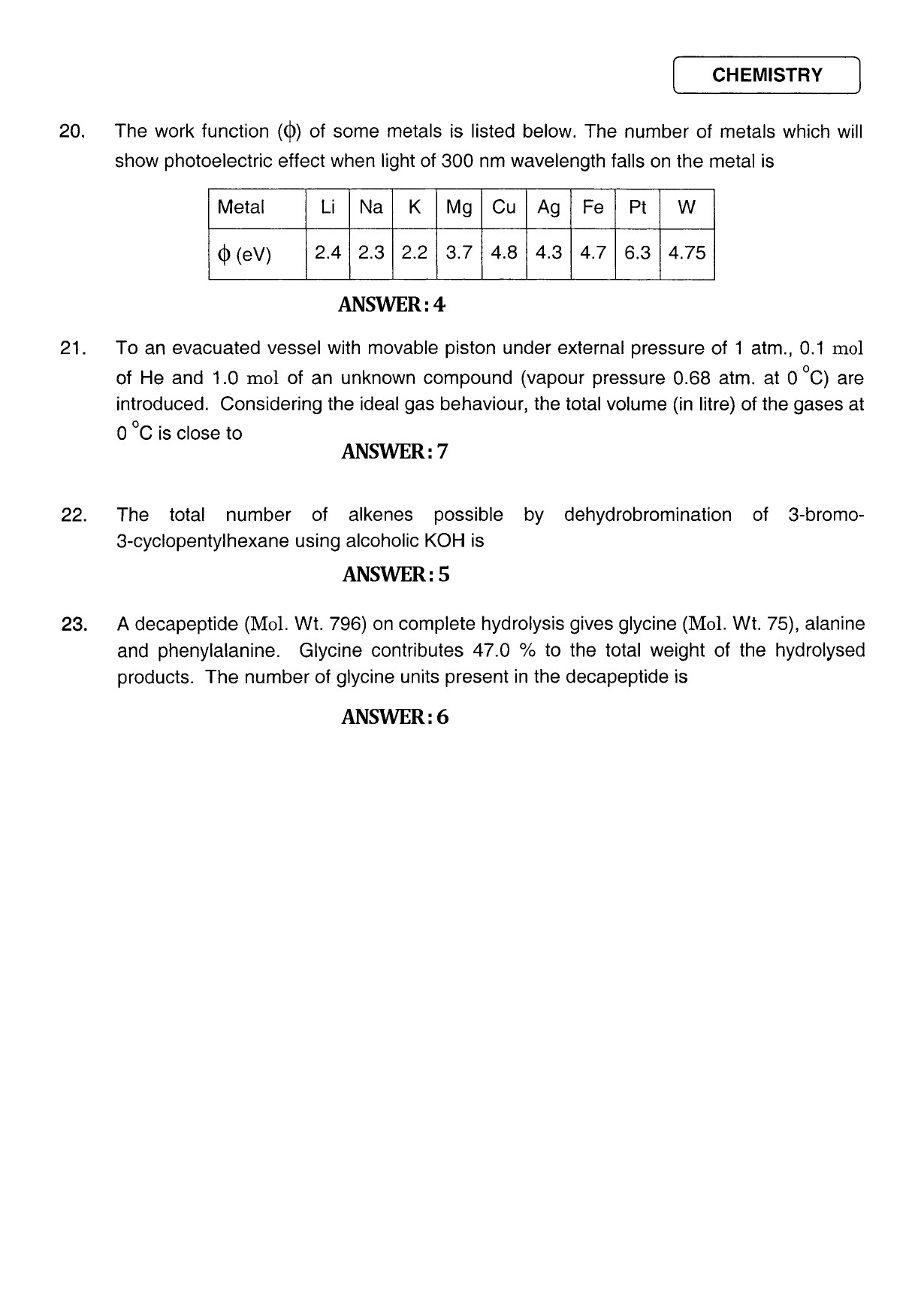JEE Exam Question Paper 2011 Paper 1 9