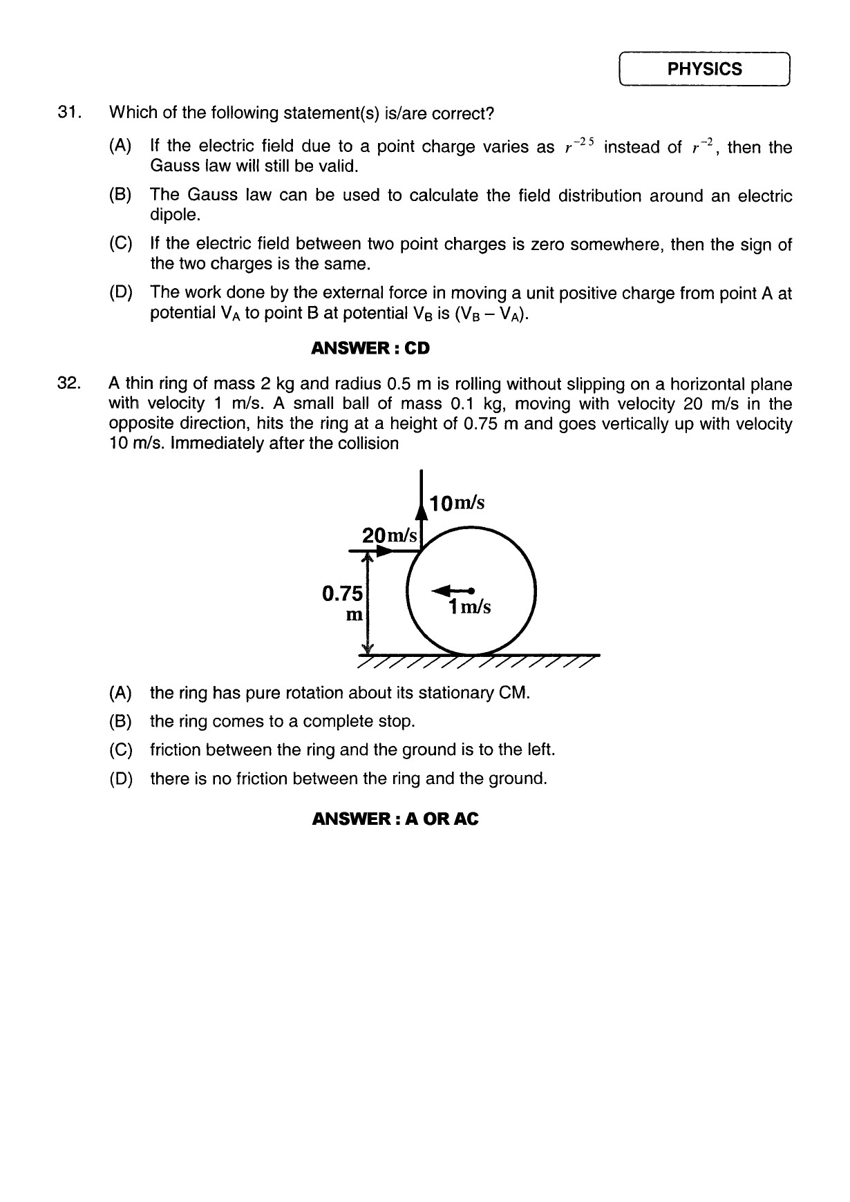 JEE Exam Question Paper 2011 Paper 2 14