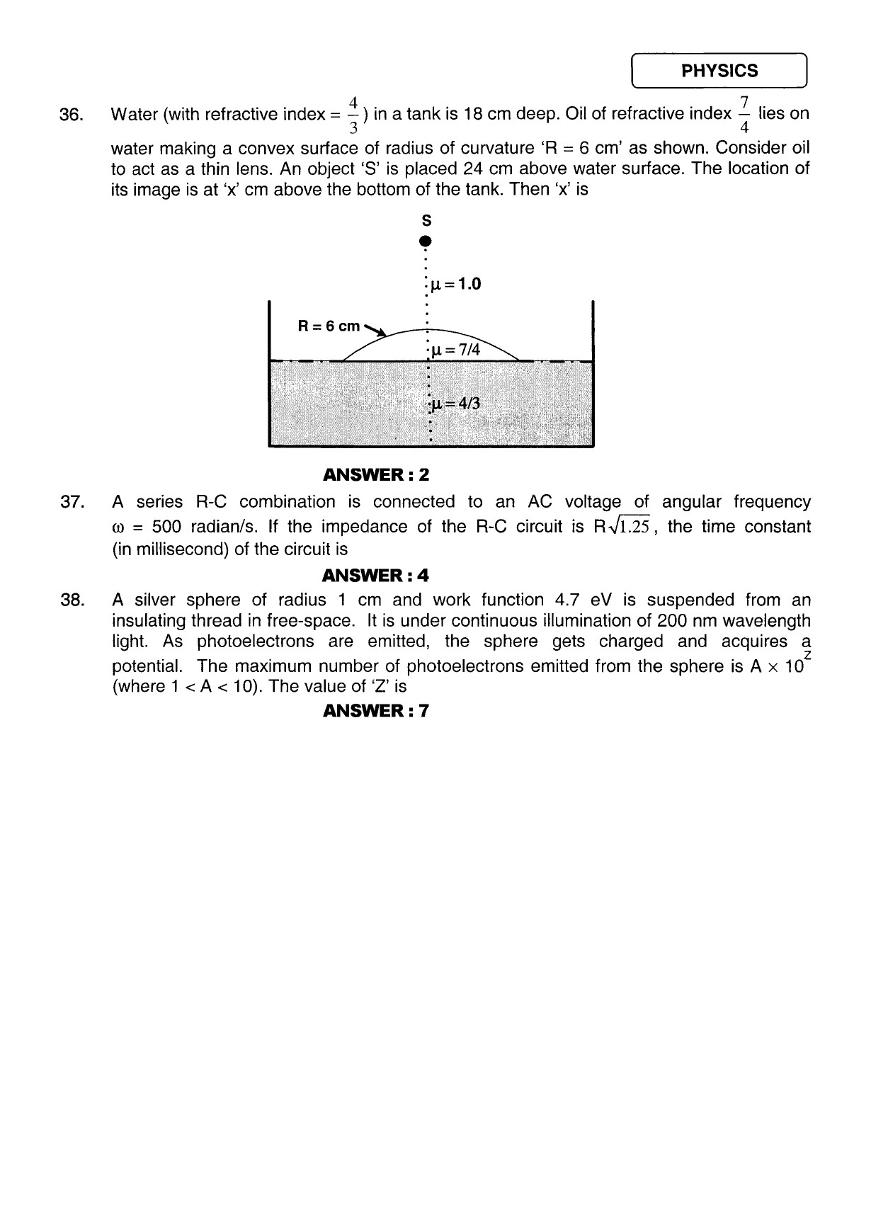 JEE Exam Question Paper 2011 Paper 2 16