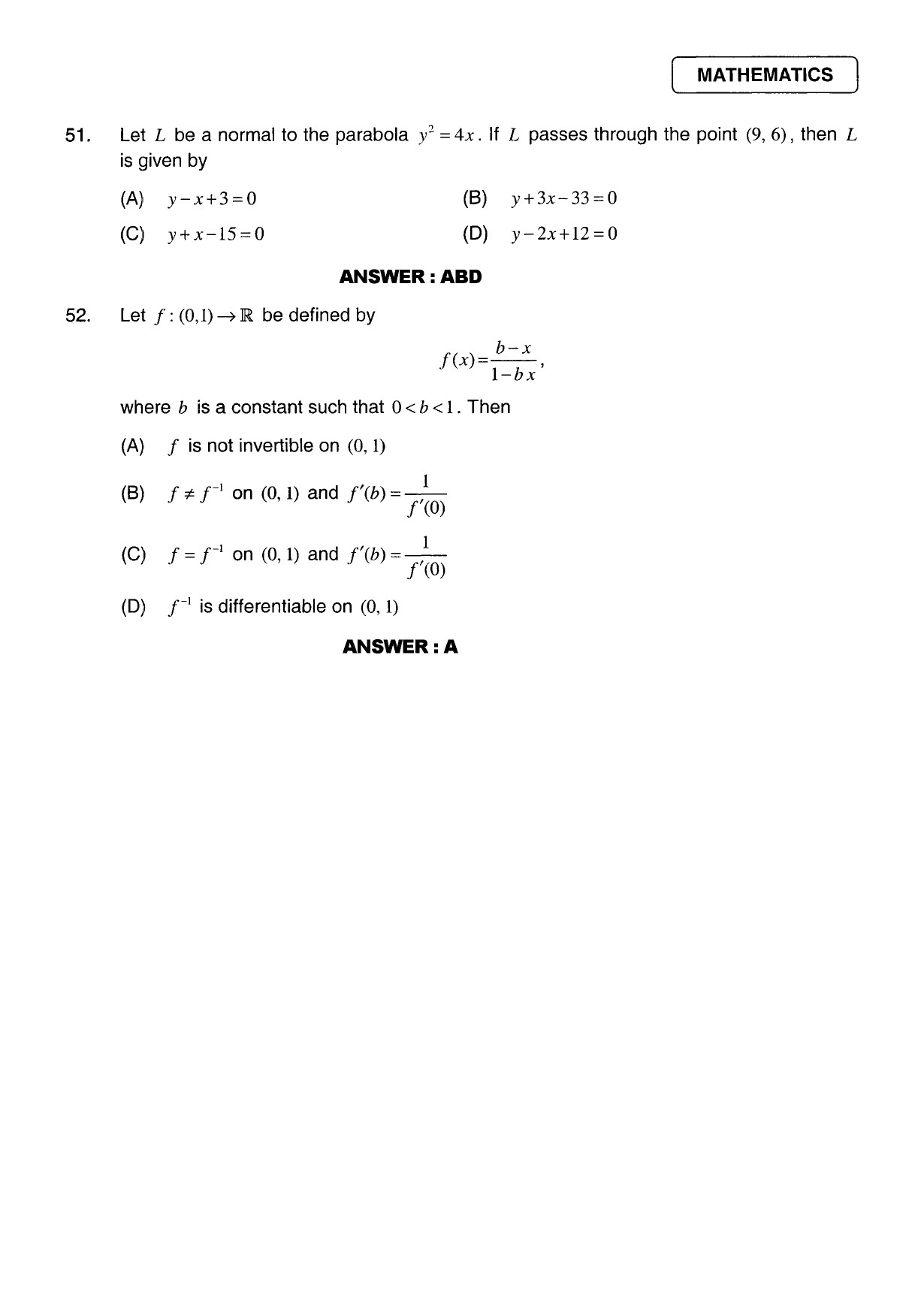 JEE Exam Question Paper 2011 Paper 2 22