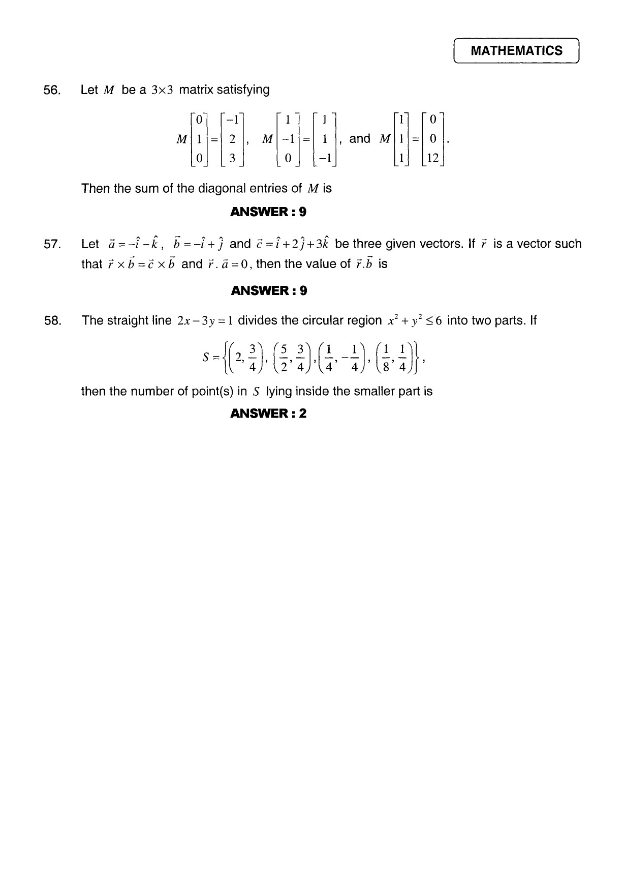 JEE Exam Question Paper 2011 Paper 2 24