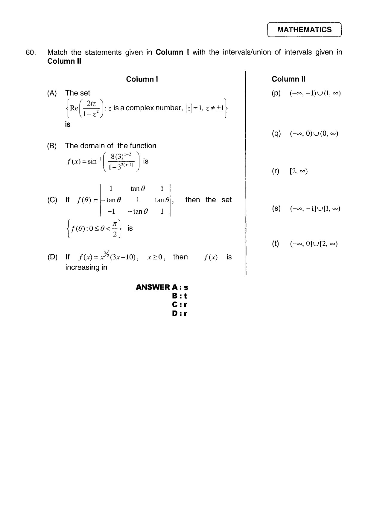 JEE Exam Question Paper 2011 Paper 2 26