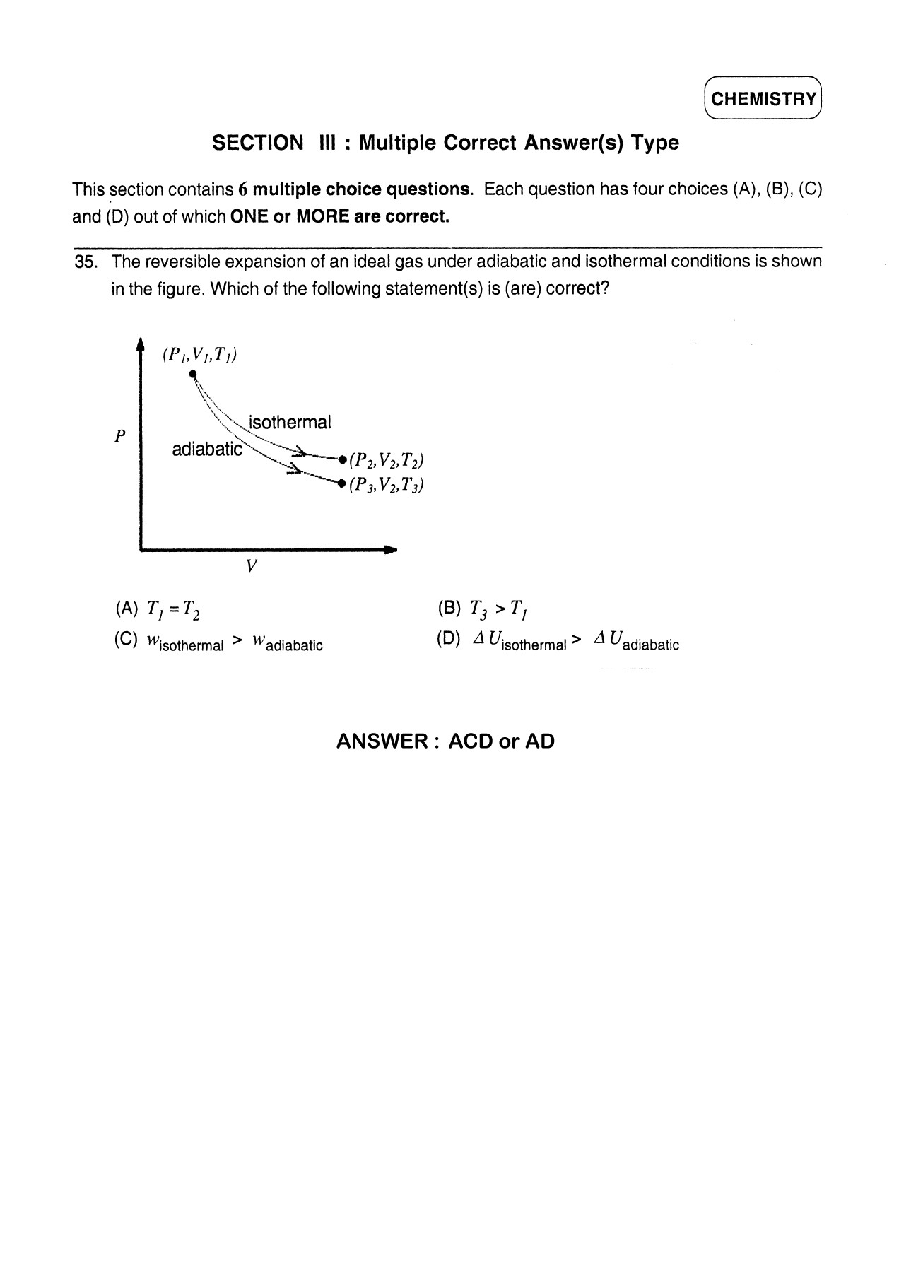 JEE Exam Question Paper 2012 Paper 2 Chemistry 7