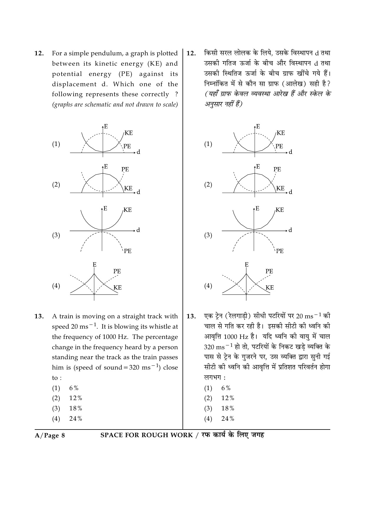 JEE Main Exam Question Paper 2015 Booklet A 8