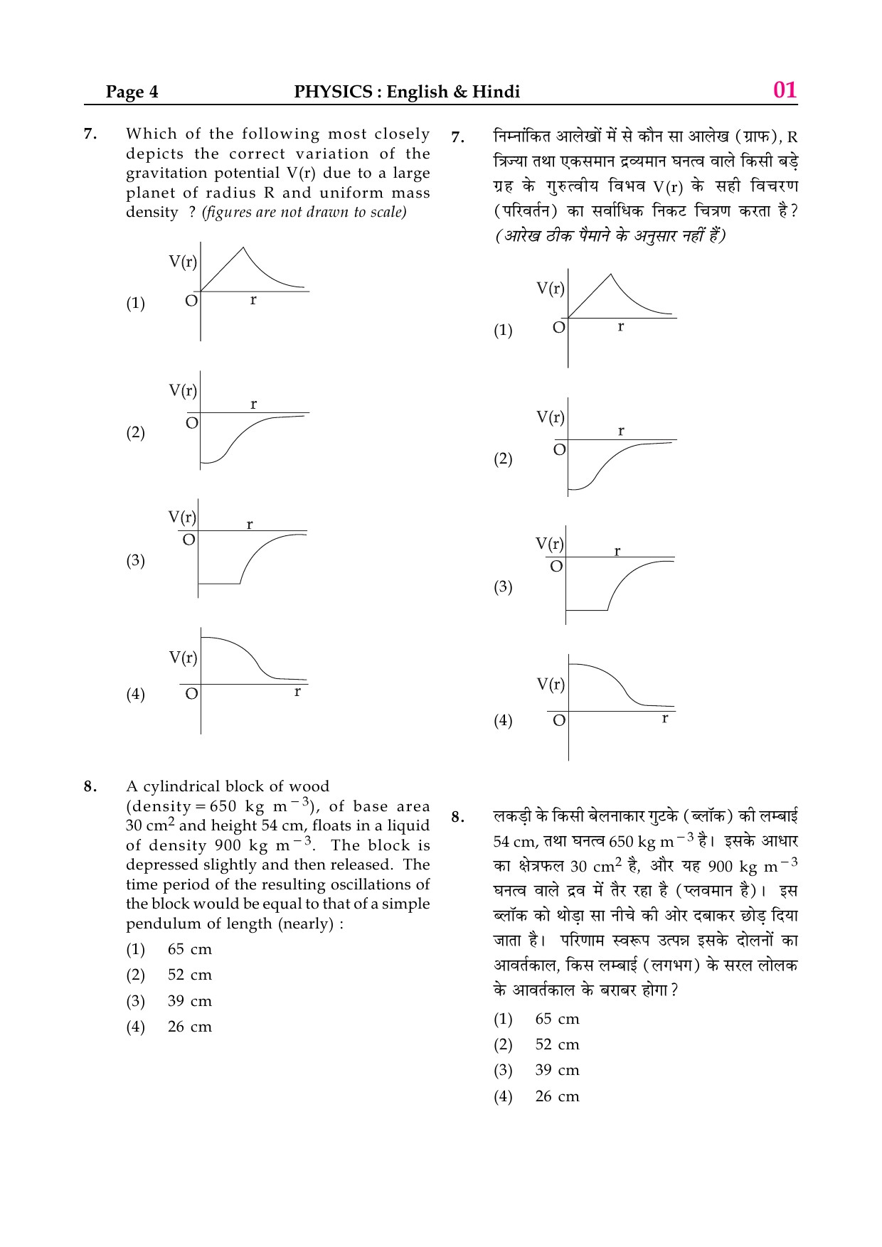 JEE Main Exam Sample Question Paper 2 4