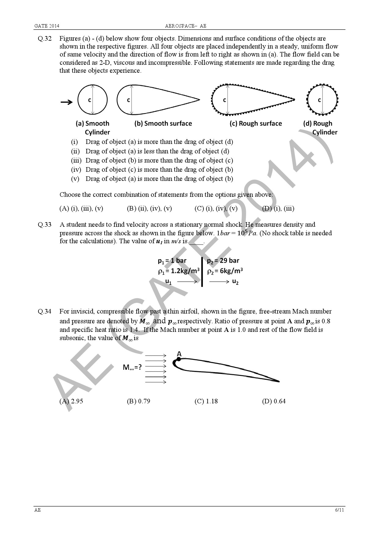 GATE Exam 2014 Aerospace Engineering Question Paper 10