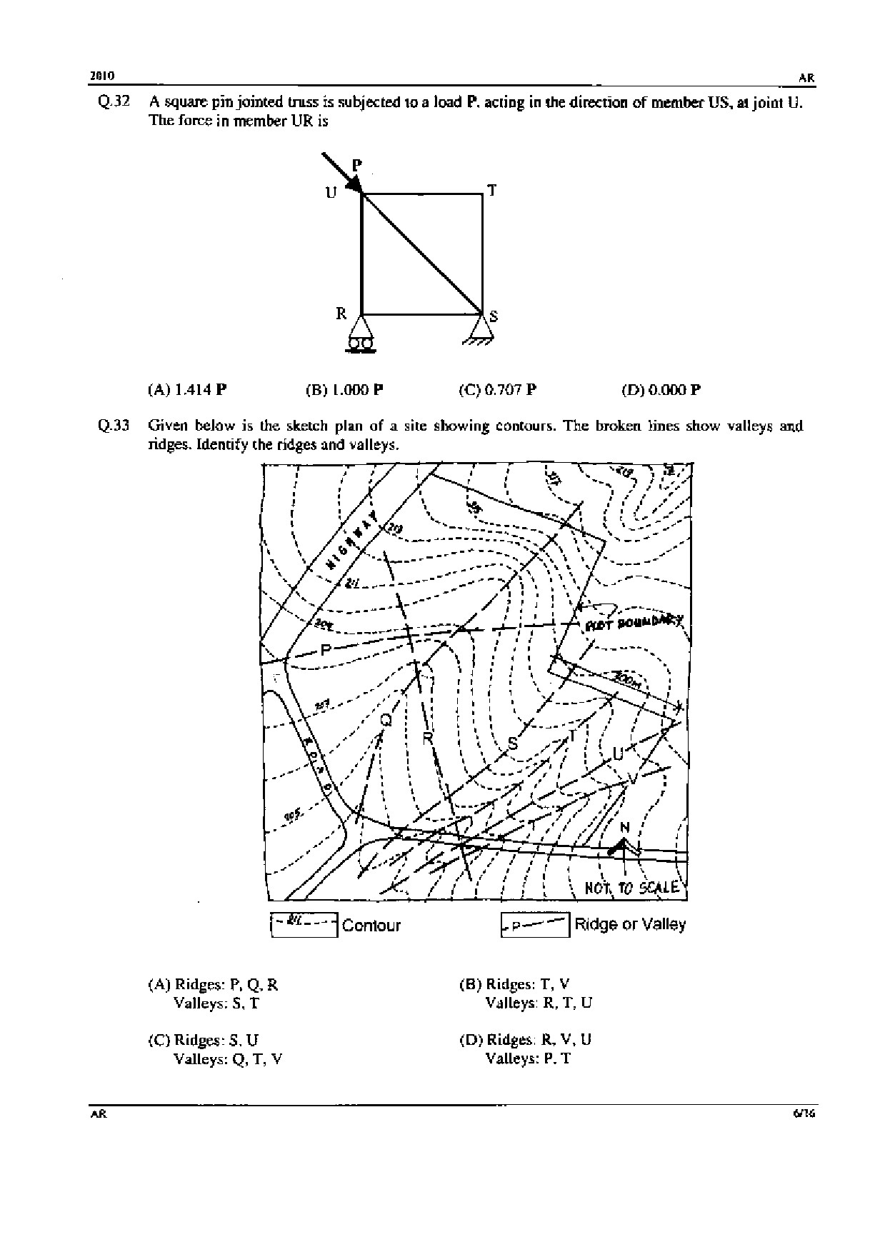 GATE Exam Question Paper 2010 Architecture and Planning 6