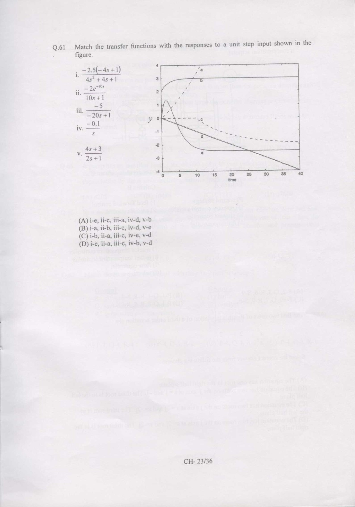 GATE Exam Question Paper 2007 Chemical Engineering 23