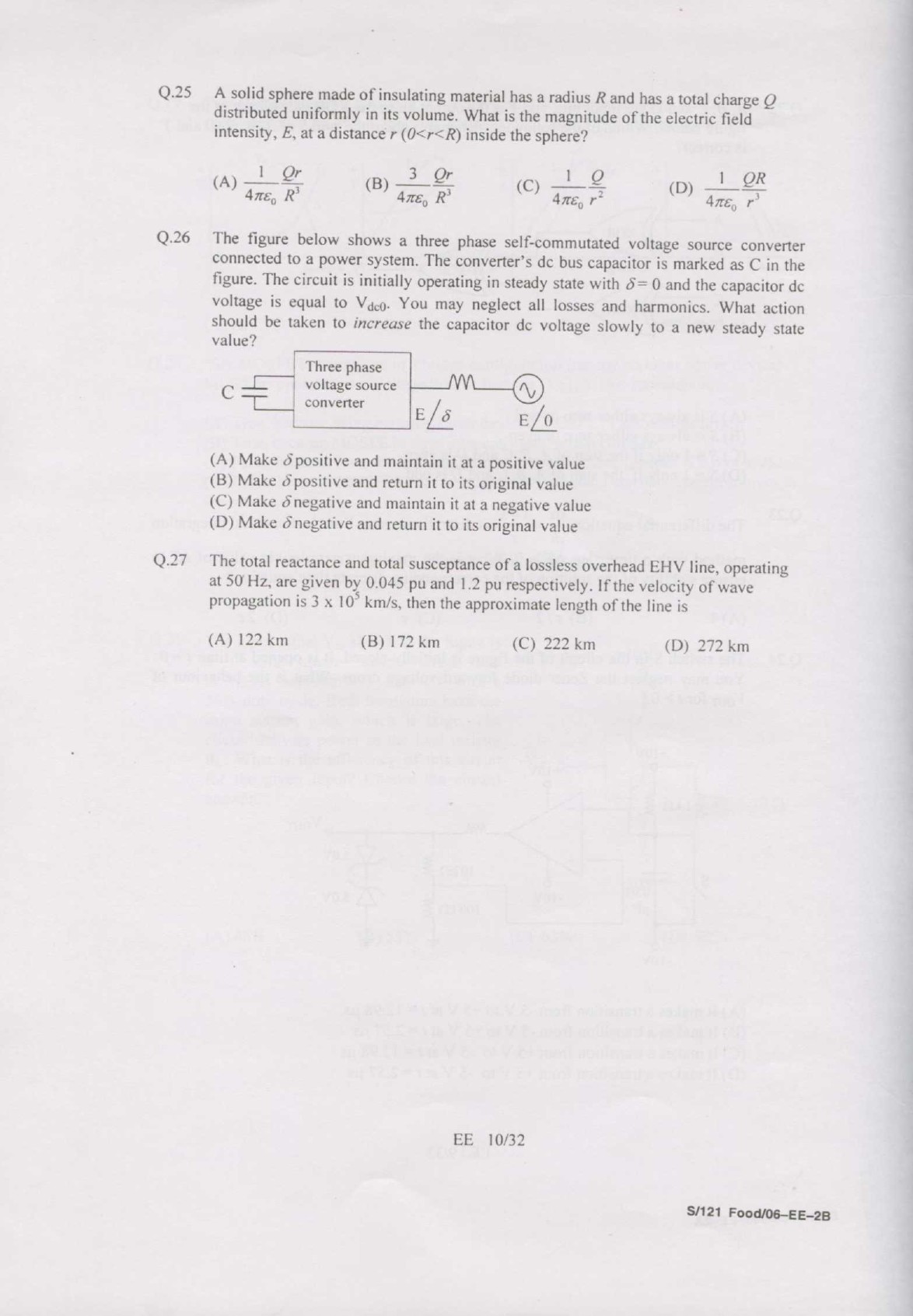GATE Exam Question Paper 2007 Electrical Engineering 10