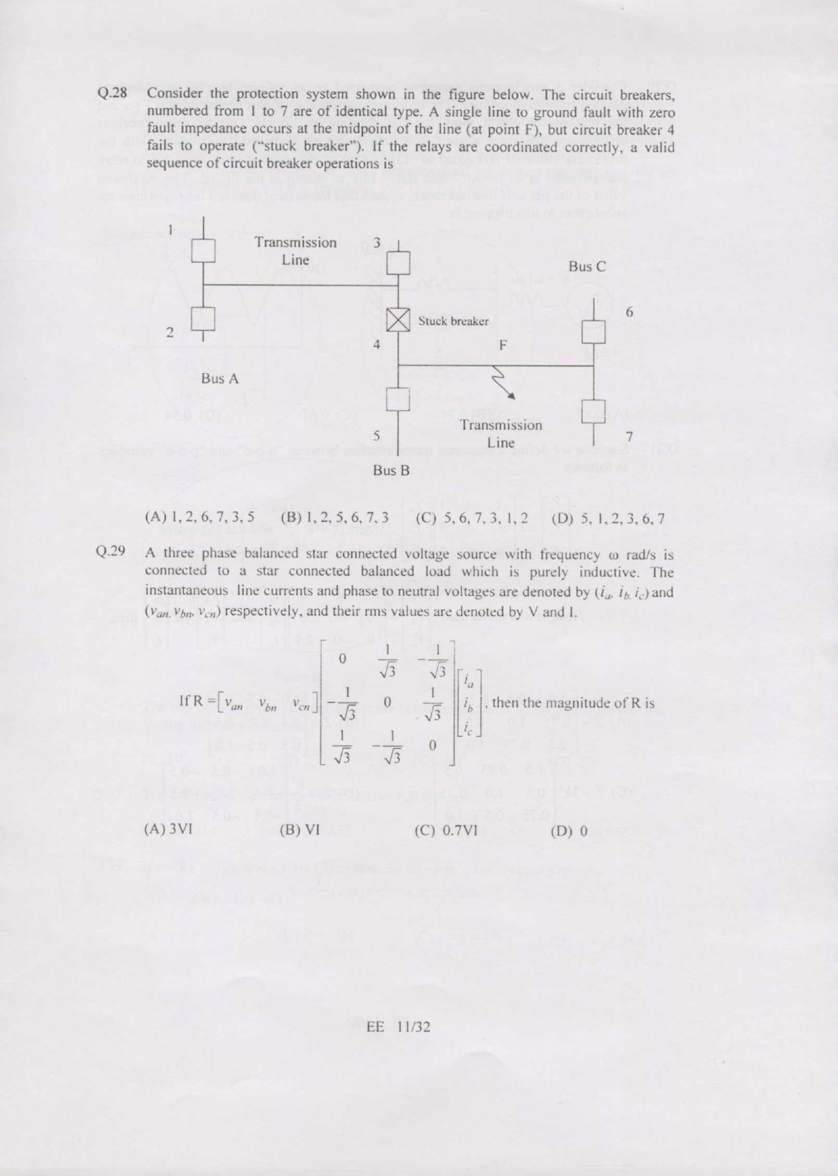 GATE Exam Question Paper 2007 Electrical Engineering 11