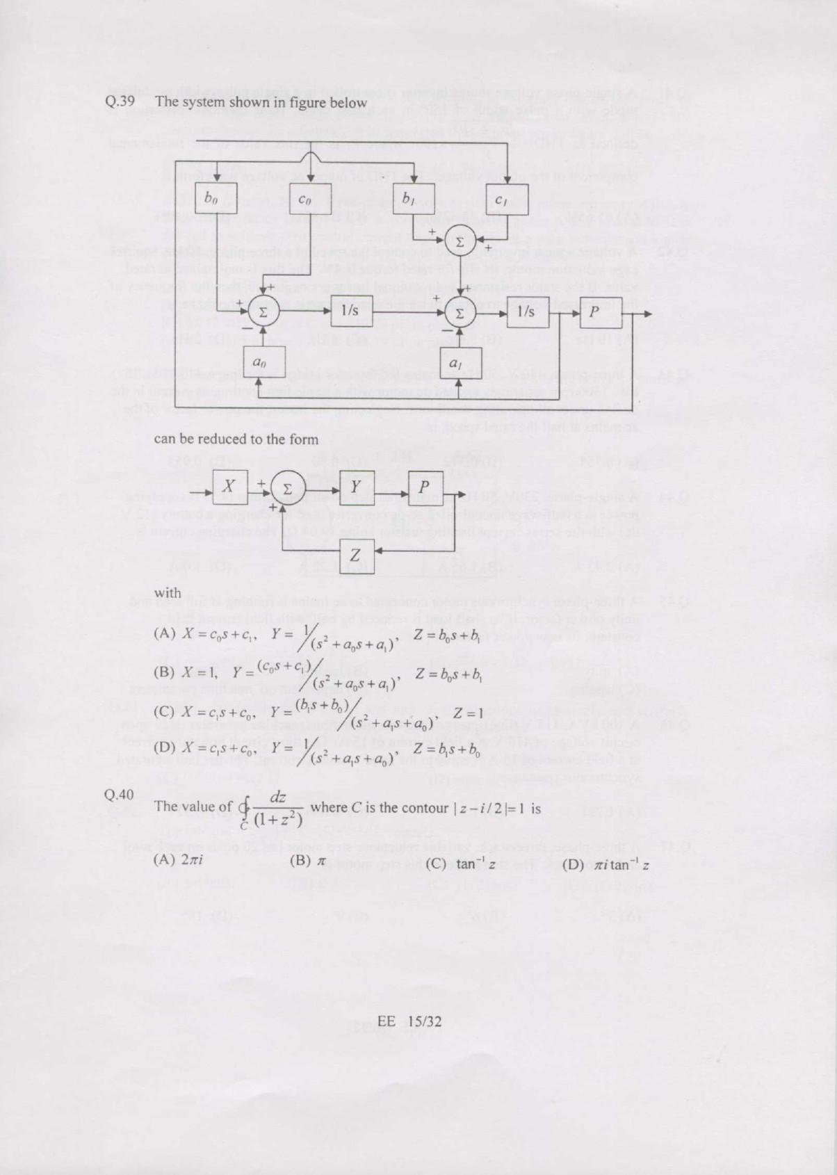 GATE Exam Question Paper 2007 Electrical Engineering 15